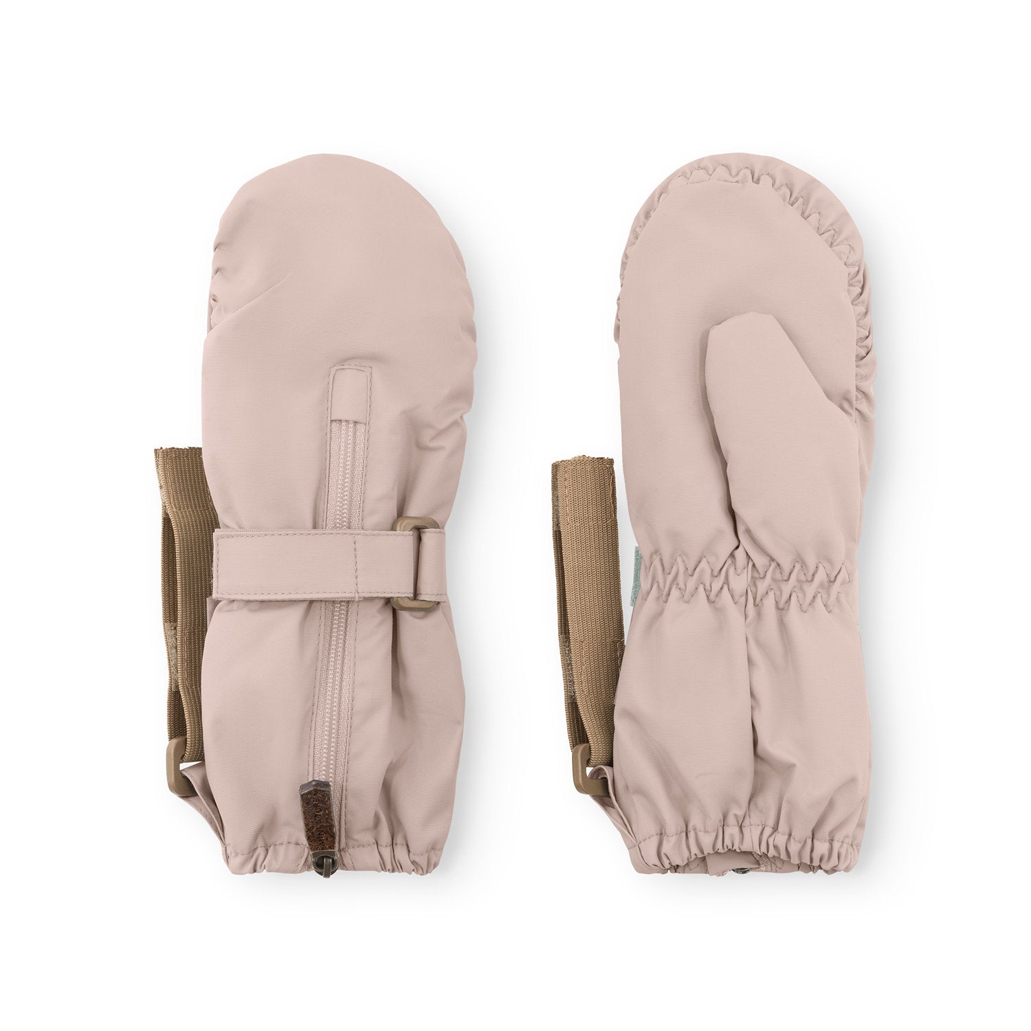 Mini A Ture-MATCESAR fleece lined mittens Cloudy rose
