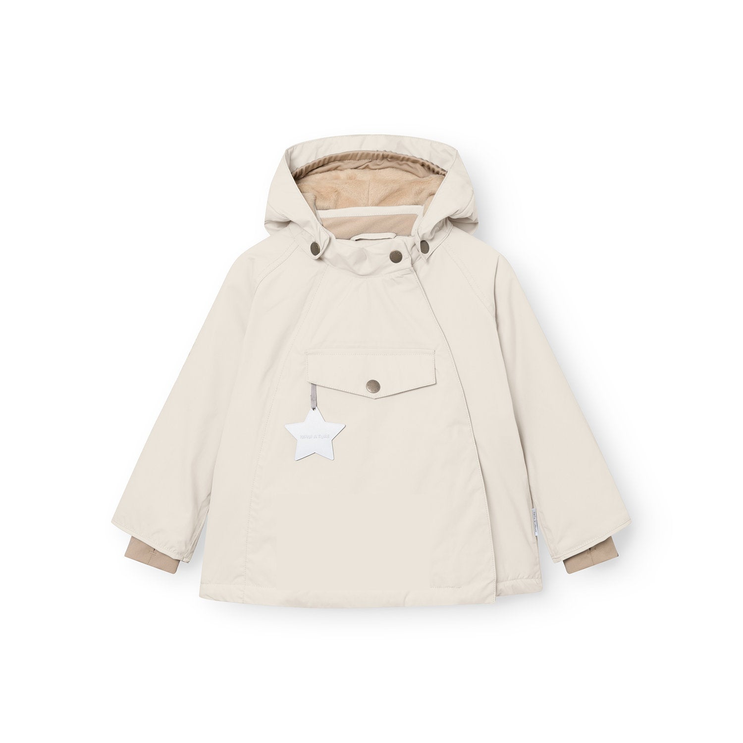 Mini A Ture-MATWANG fleece lined winter jacket. GRS Angora cream
