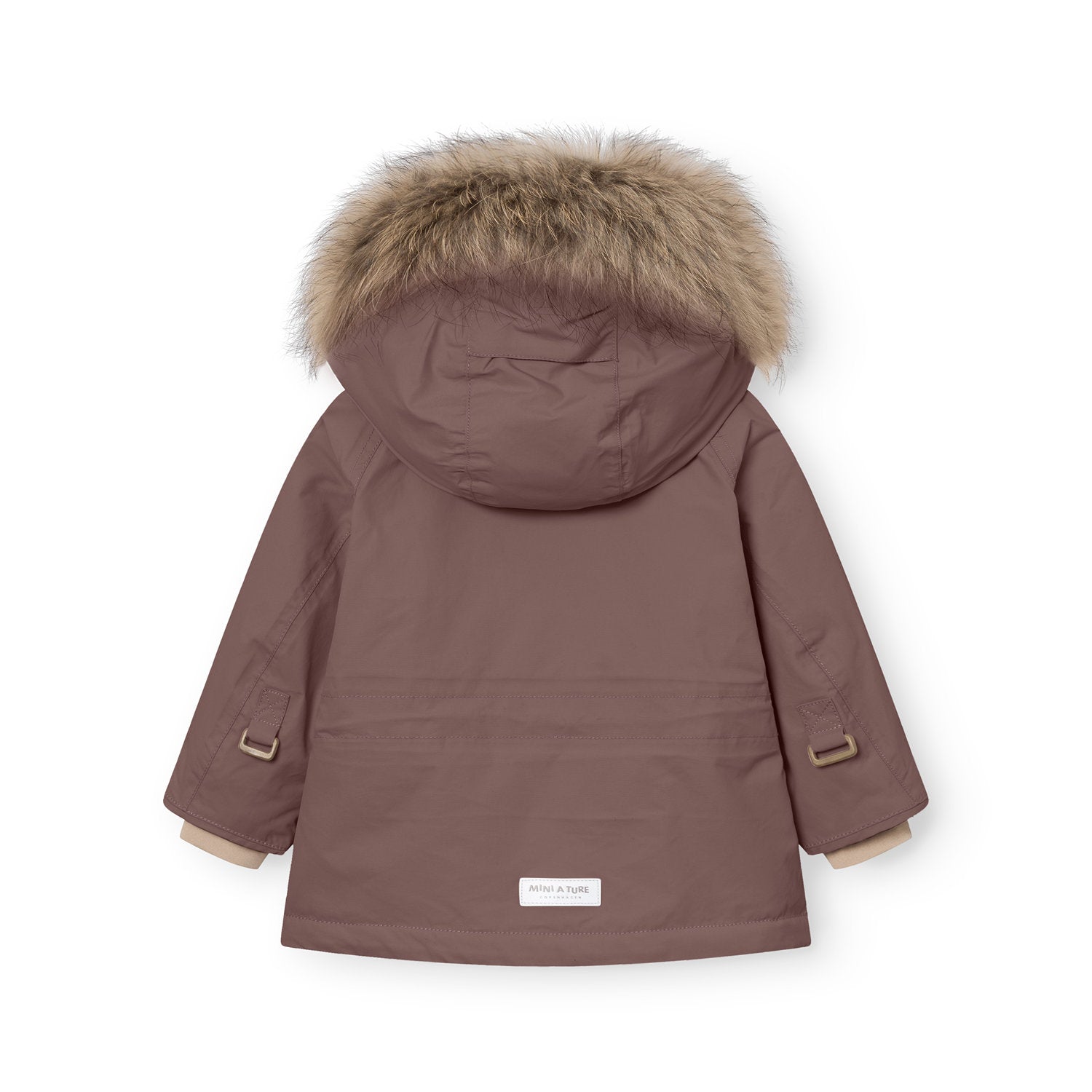 Mini A Ture-MATWALLY fleece lined winter jacket fur. GRS Peppercorn plum