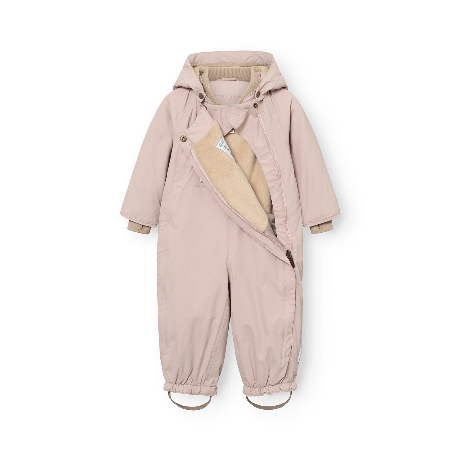 Mini A Ture-MATWISTI fleece lined snowsuit. GRS Cloudy rose