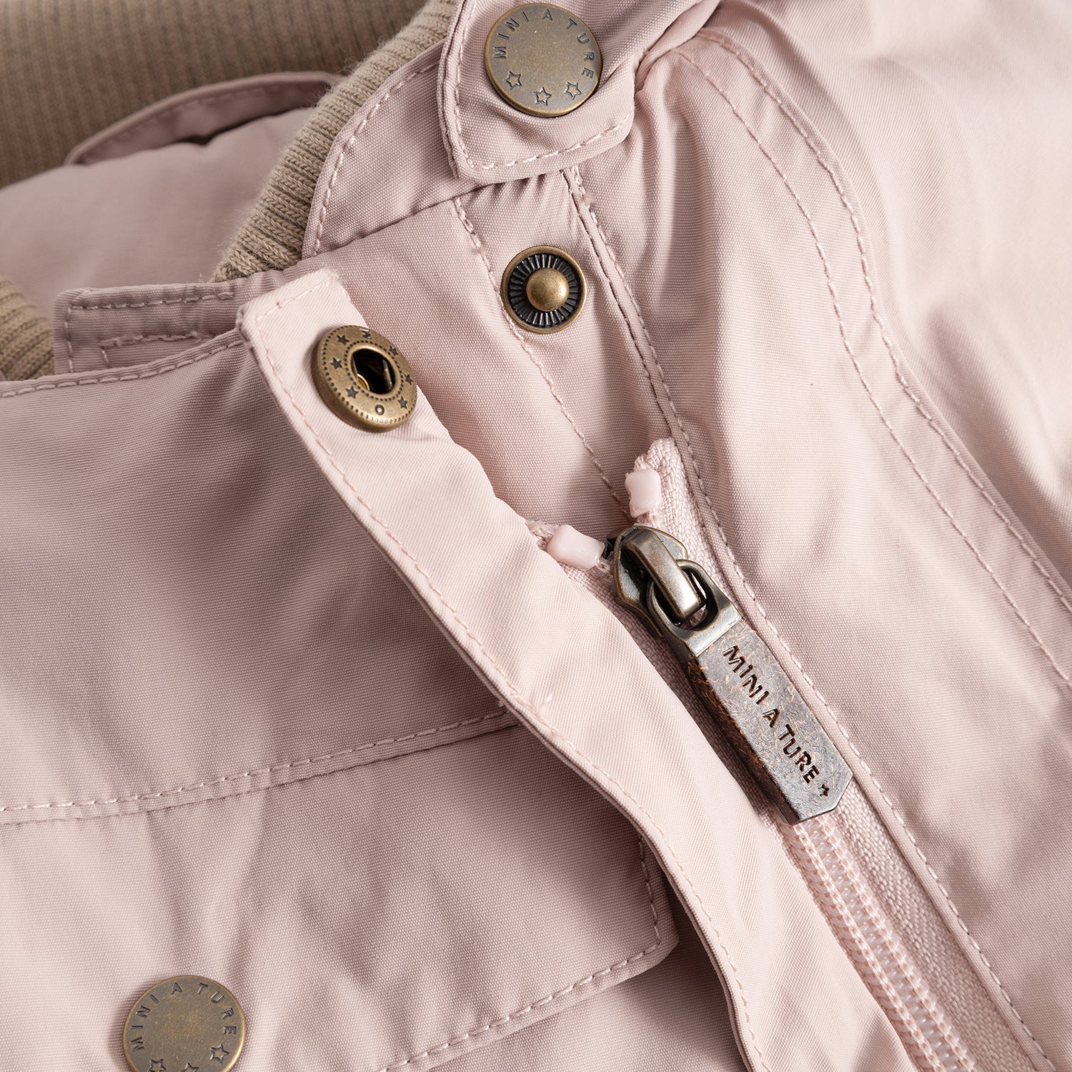 Mini A Ture-MATWISTI fleece lined snowsuit. GRS Cloudy rose