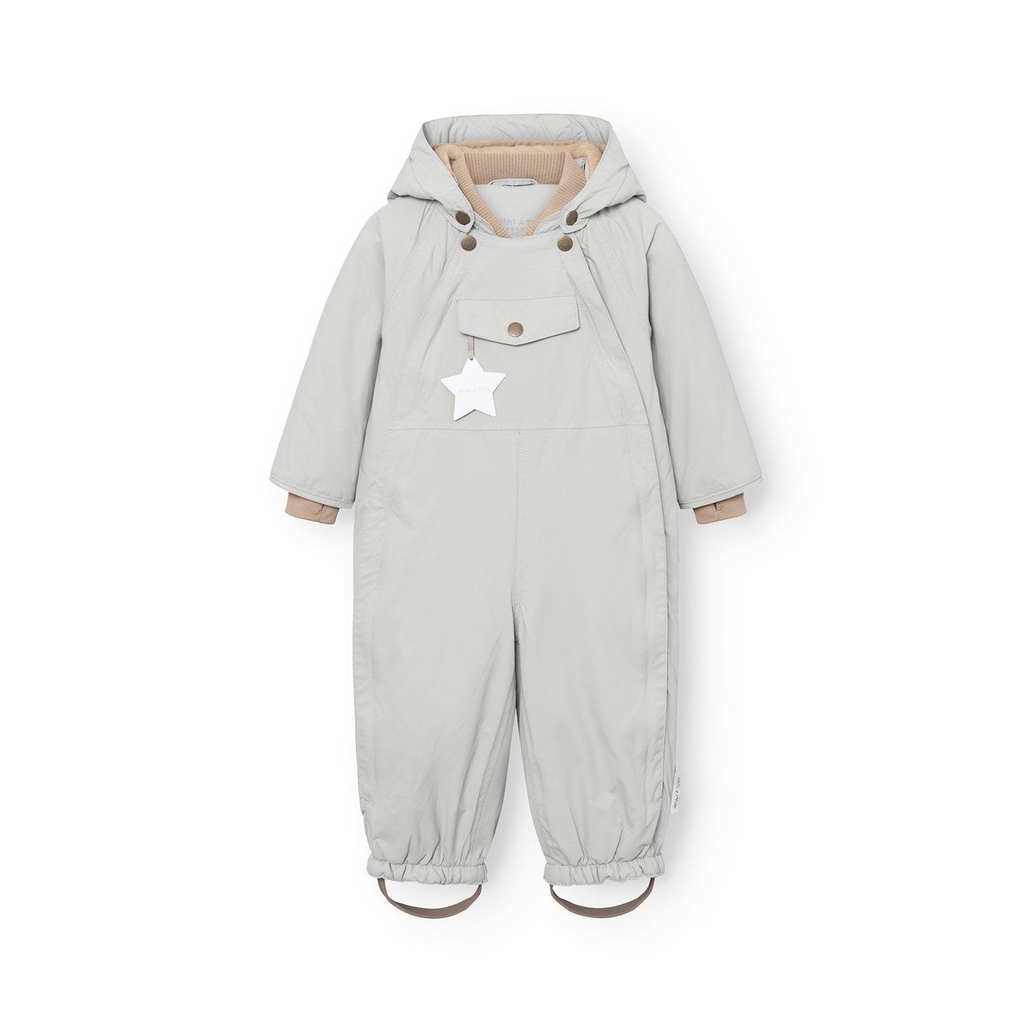 Mini A Ture-MATWISTI fleece lined snowsuit. GRS Puritan grey