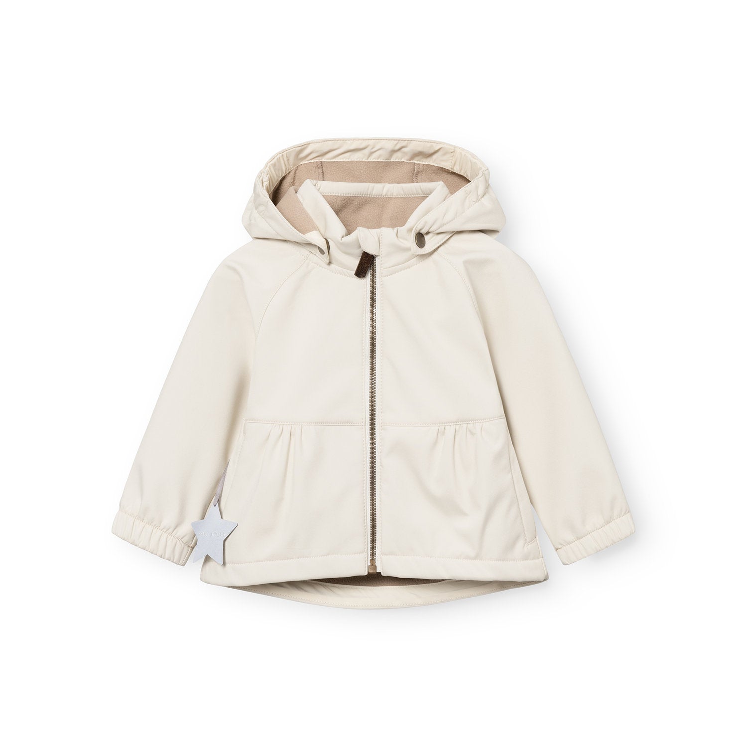Mini A Ture-MATBRIDDI softshell jacket. GRS Angora cream