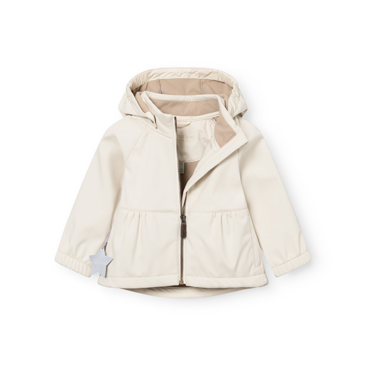 Mini A Ture-MATBRIDDI softshell jacket. GRS Angora cream