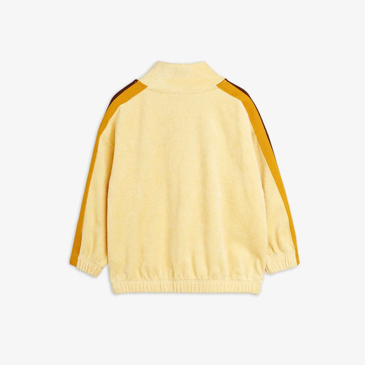 Tennis emb terry halfzip sweatshirt-Yellow