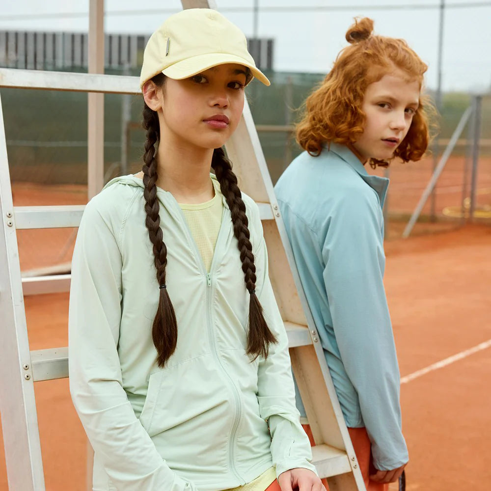 Mini A Ture-MATDRUNA UV skin hoodie. GRS Sea foam