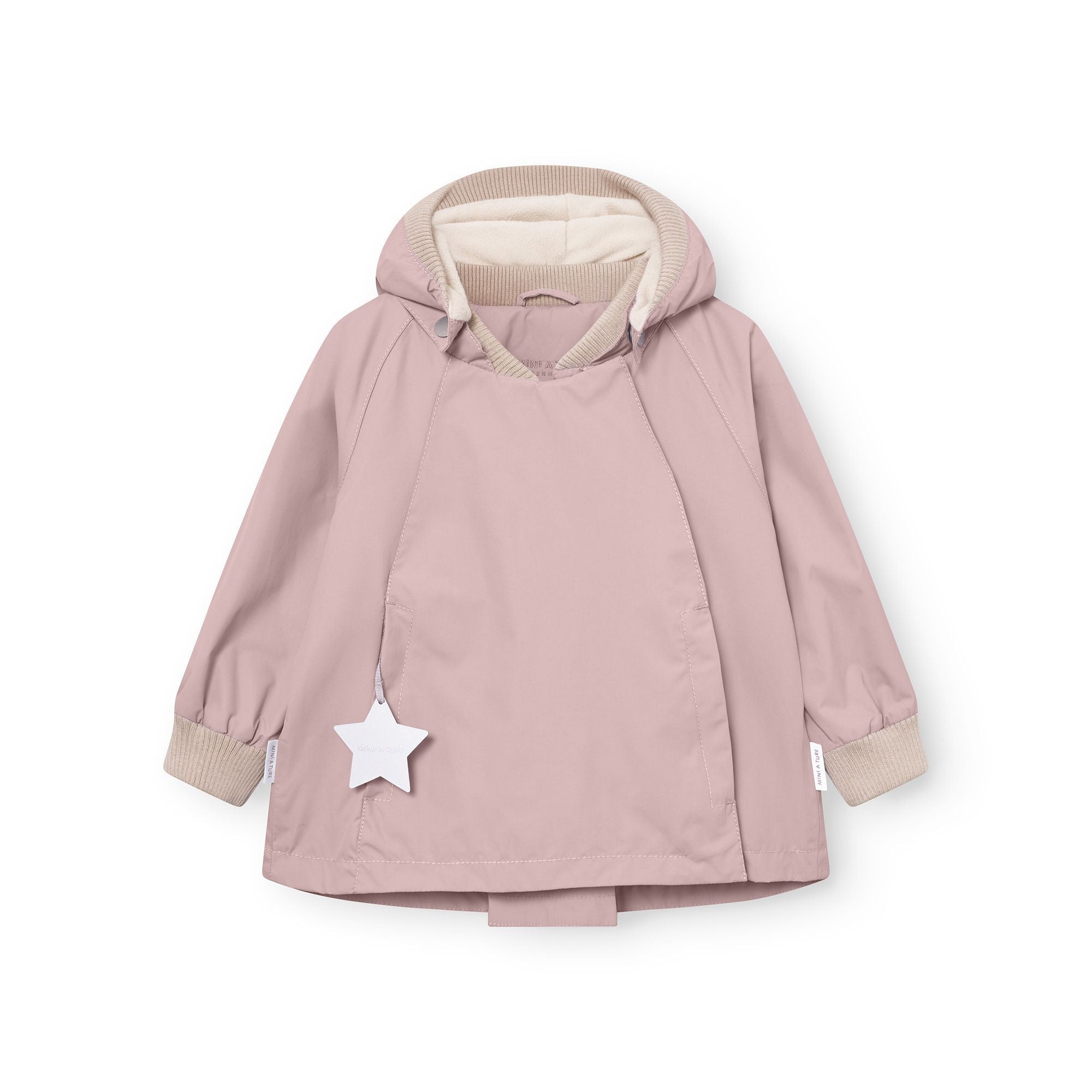 Mini A Ture-MATWIAMI fleece lined jacket. GRS Rose smoke