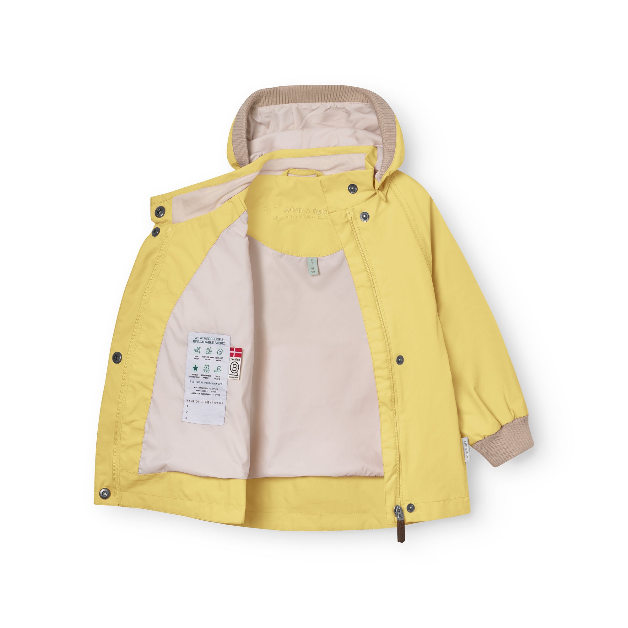 Mini A Ture-MATWAI jacket. GRS Dusky citron