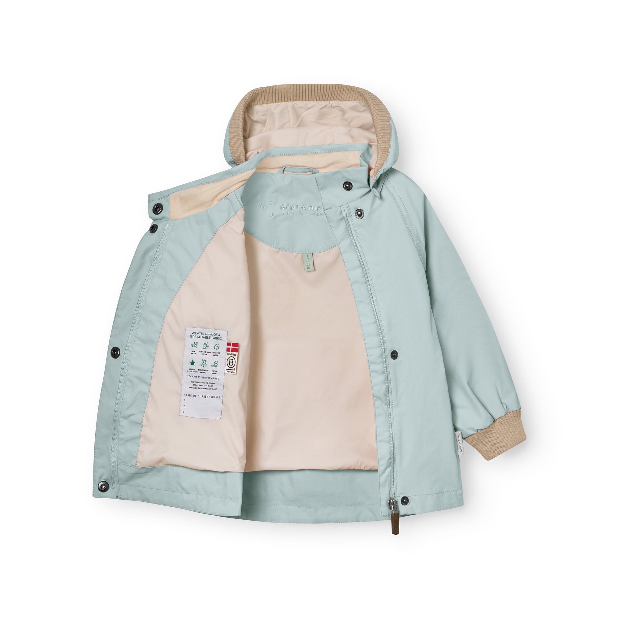 Mini A Ture-MATWAI jacket. GRS Cloud blue