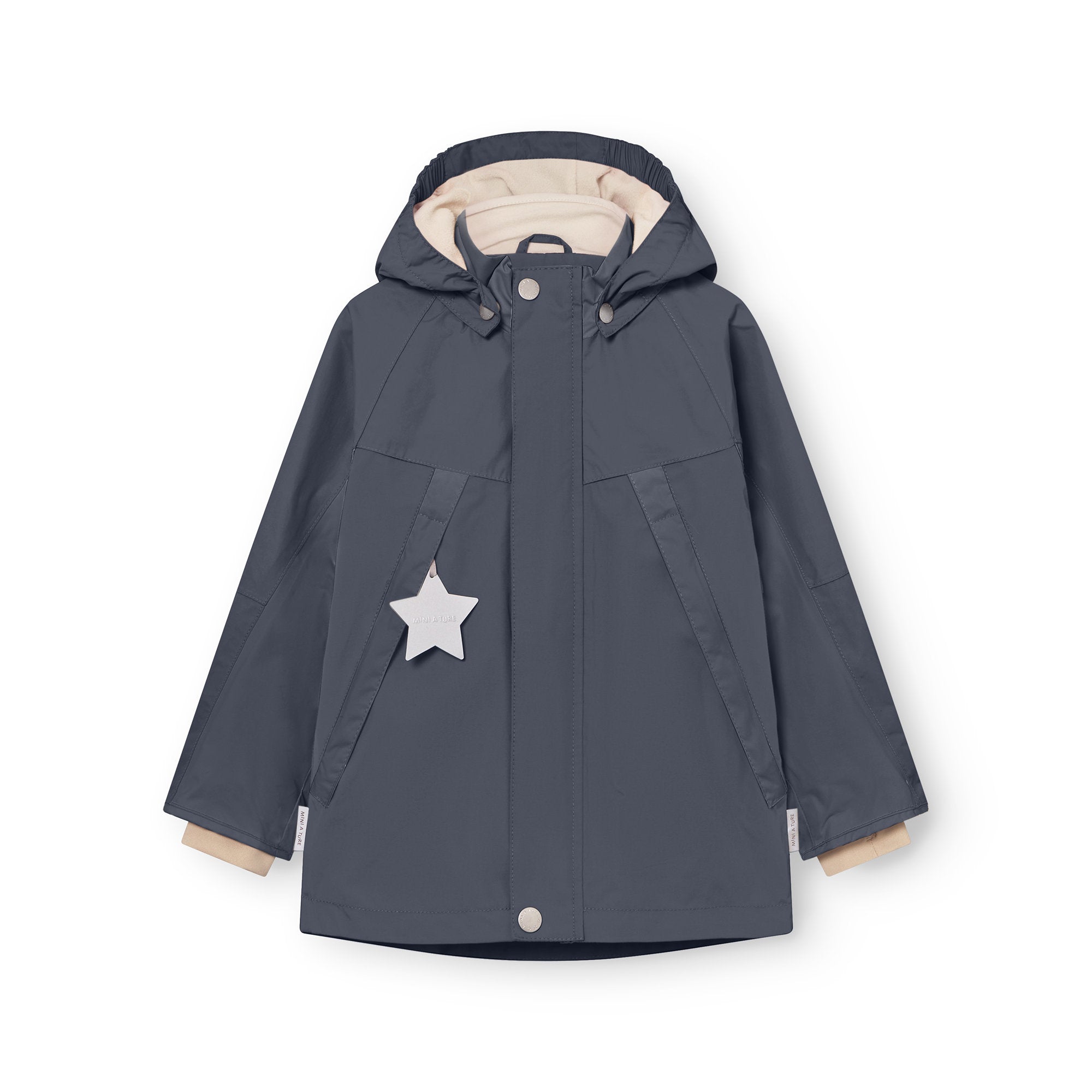 Mini A Ture-MATVALON fleece lined jacket. GRS Ombre blue