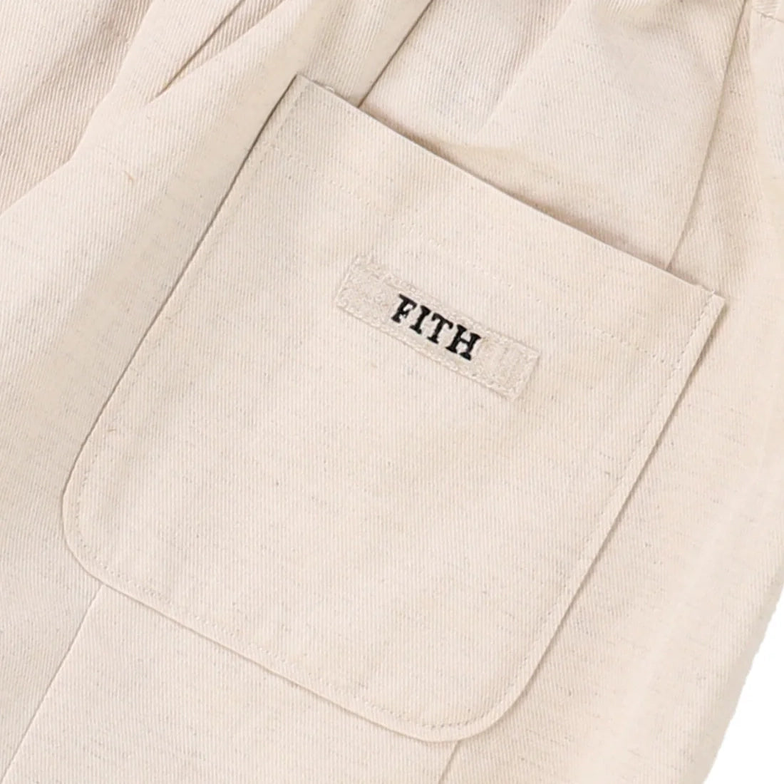Fith-Kids Woven Pants Off White