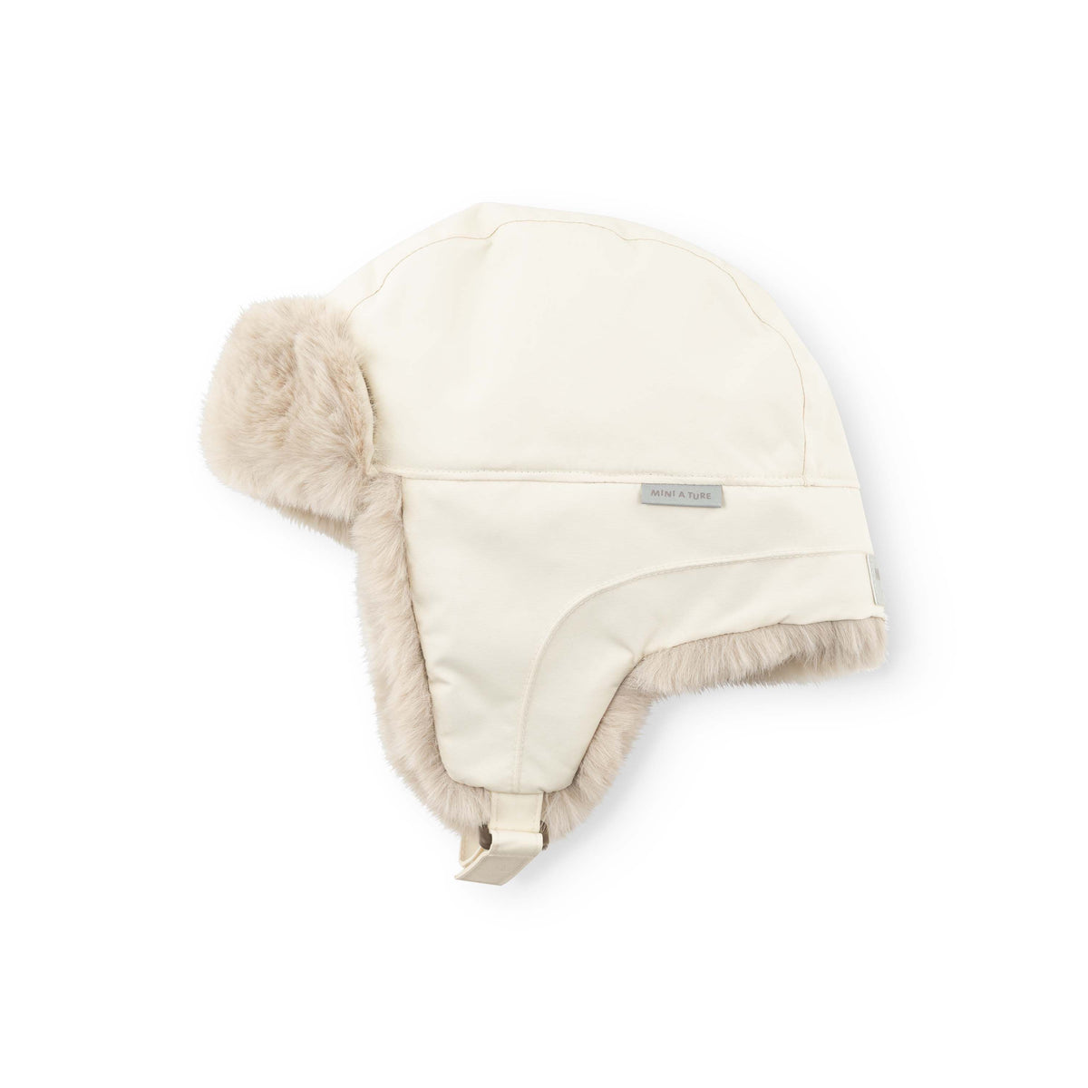 Mini A Ture-MATCRISTER teddy lined winter hood Angora cream