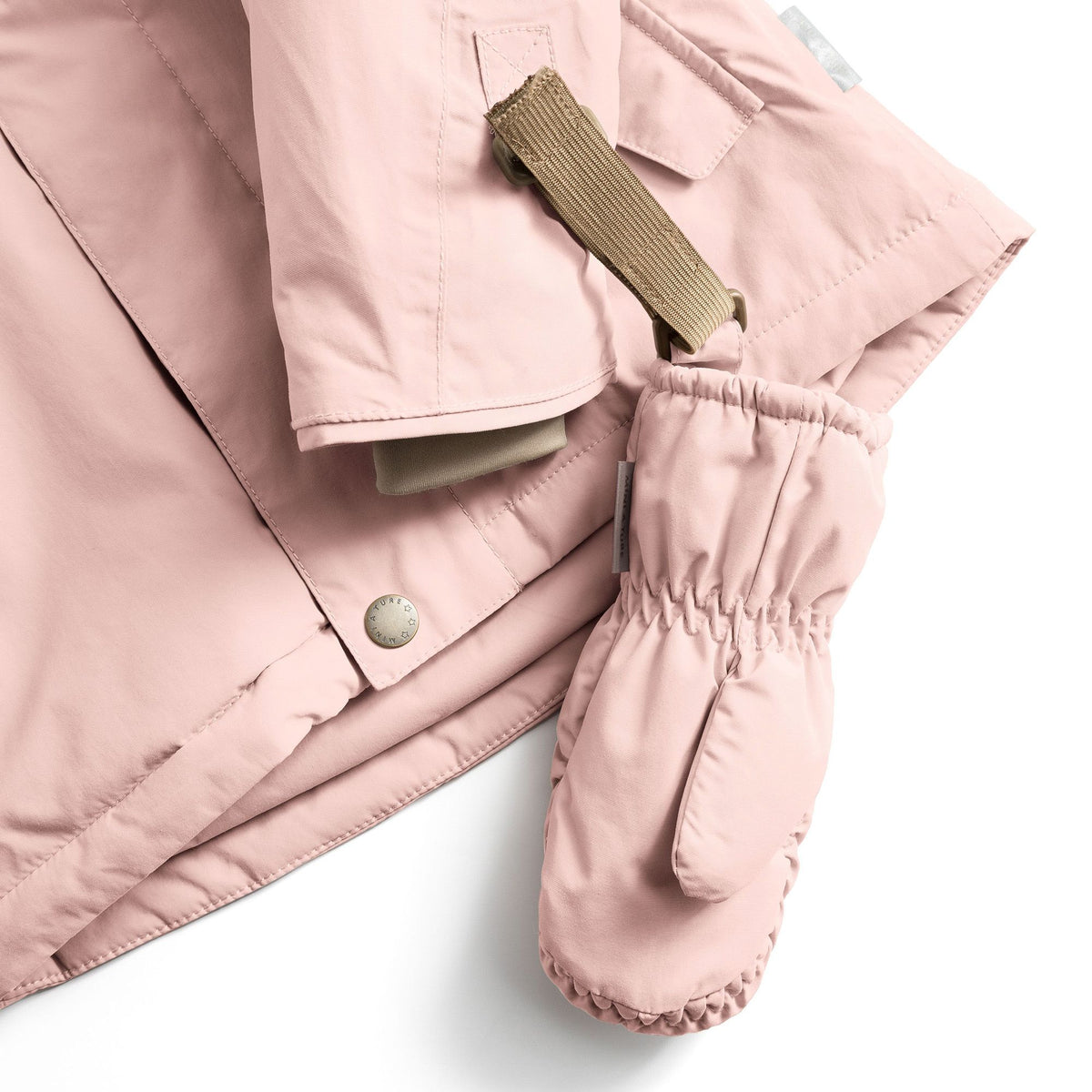 Mini A Ture-MATCORDT fleece lined mittens Adobe rose