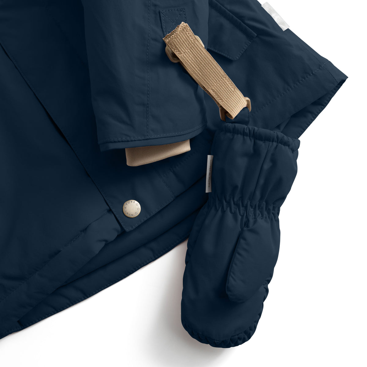 Mini A Ture-MATCORDT fleece lined mittens Outer space