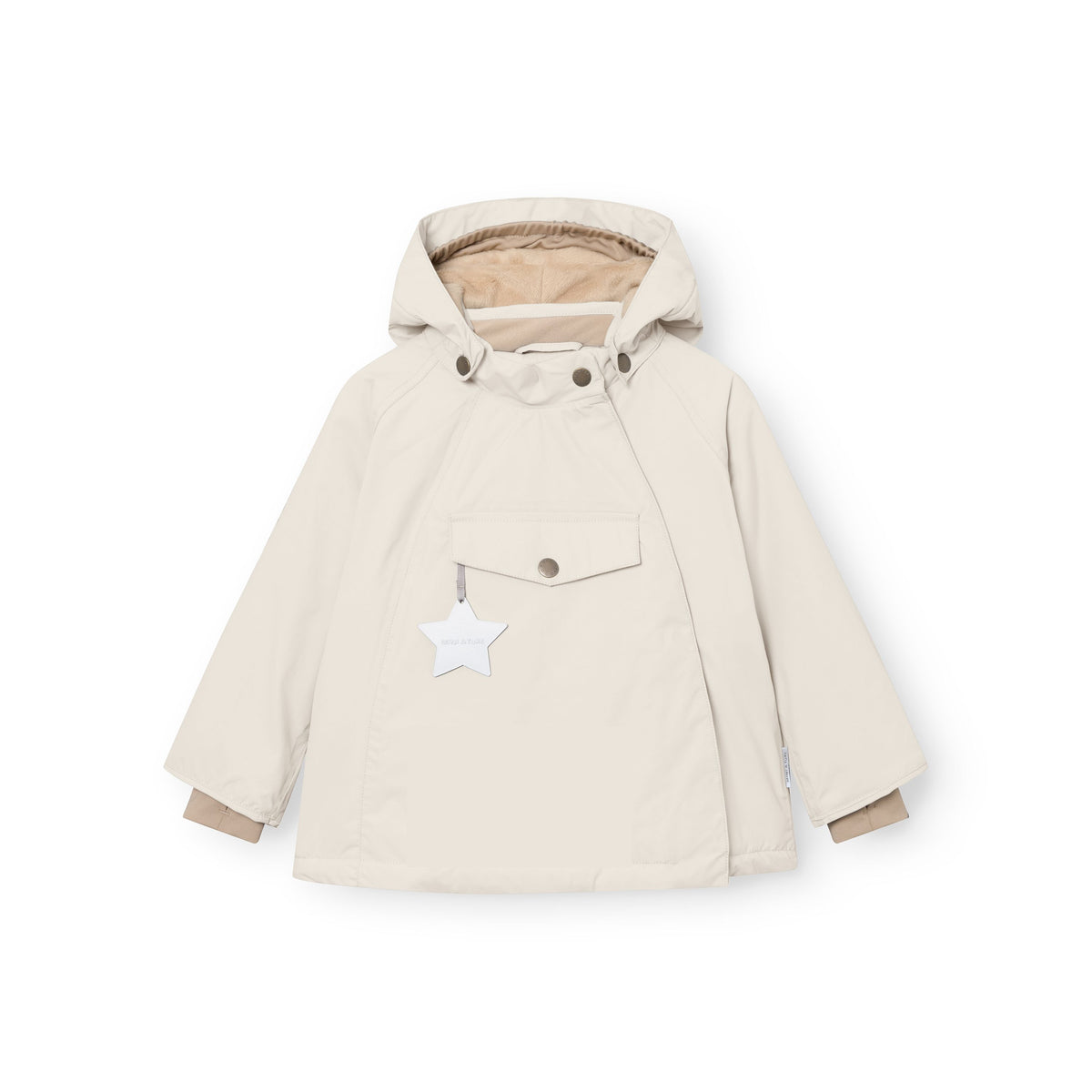 Mini A Ture-MATWANG fleece lined winter jacket. GRS Angora cream