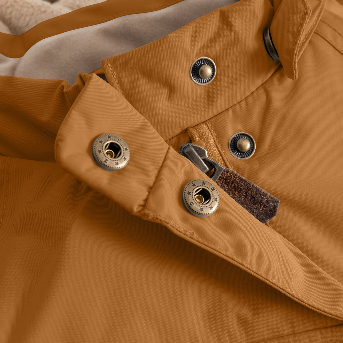 Mini A Ture-MATWANG fleece lined winter jacket. GRS Brown sugar
