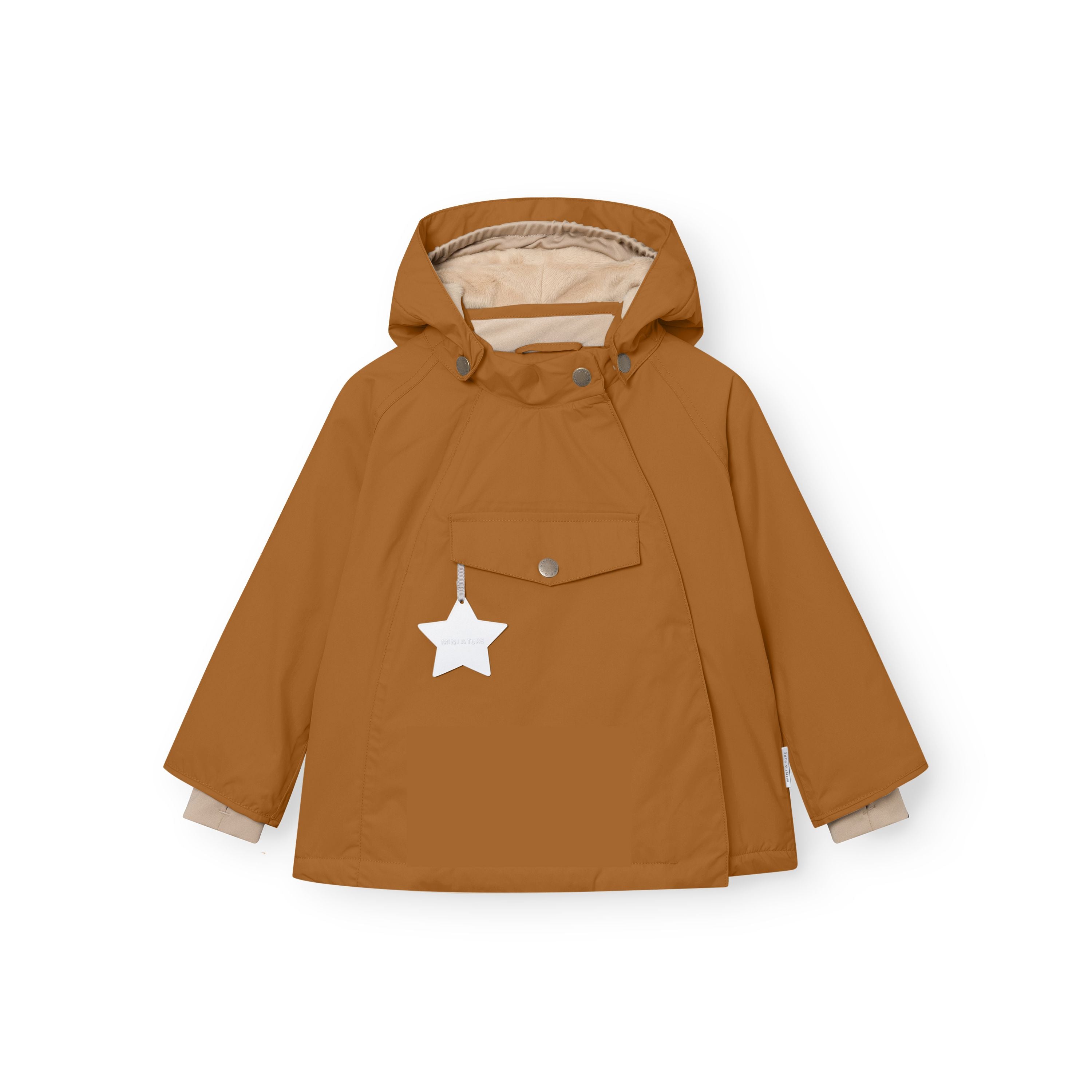 Mini A Ture-MATWANG fleece lined winter jacket. GRS Brown sugar