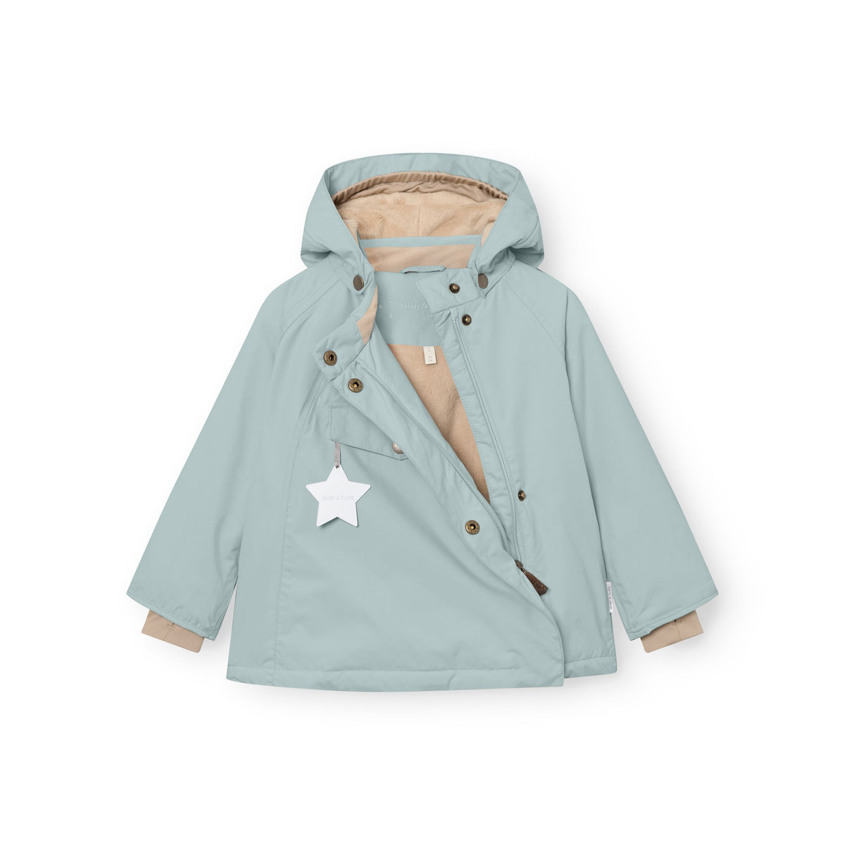 Mini A Ture-MATWANG fleece lined winter jacket. GRS Baby blue
