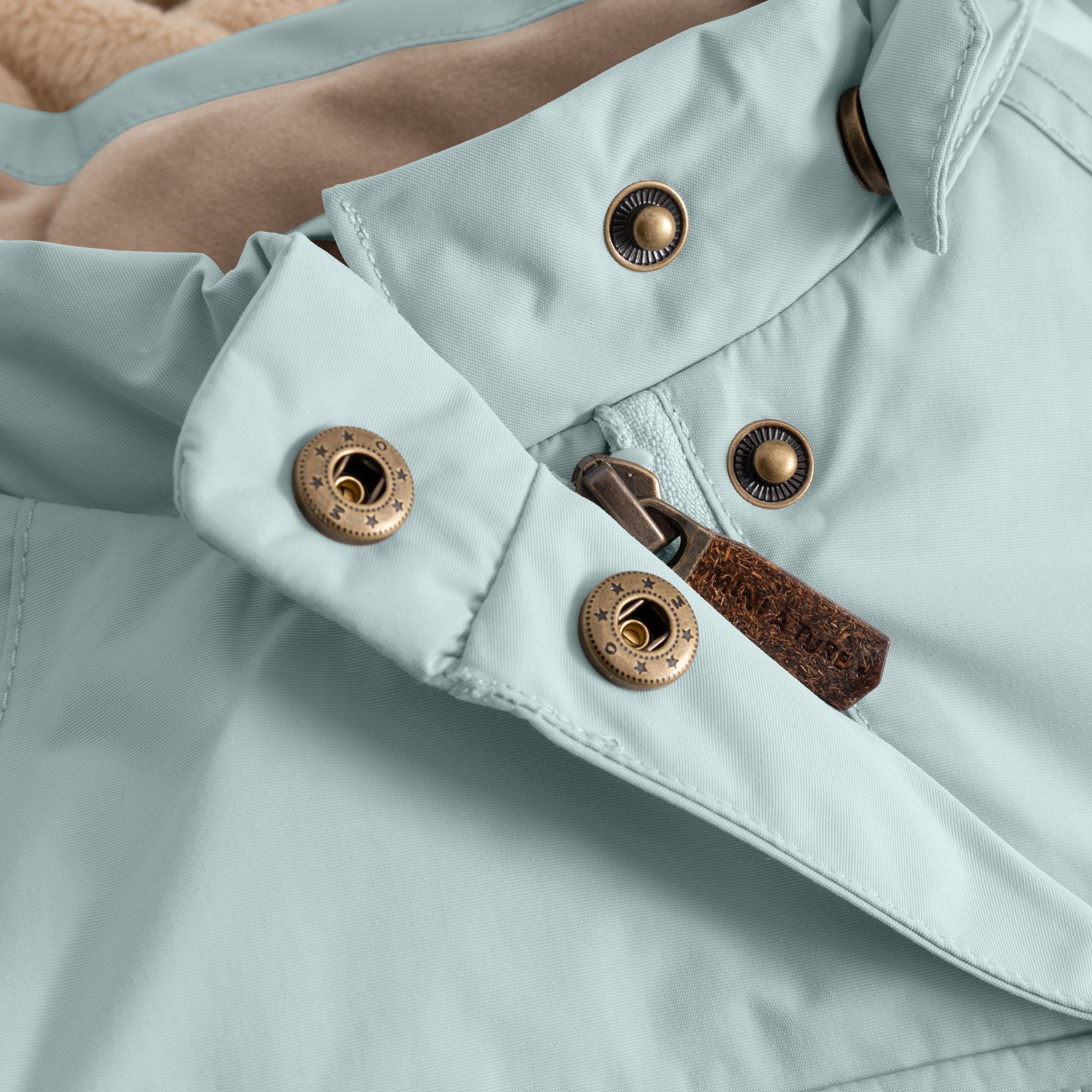 Mini A Ture-MATWANG fleece lined winter jacket. GRS Baby blue