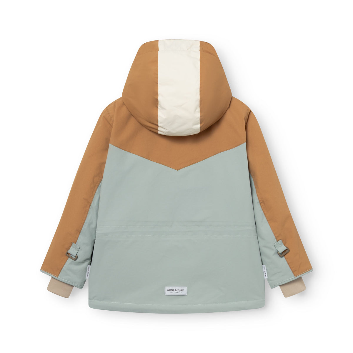 Mini A Ture-MATWALDO fleece lined winter jacket. GRS Slate gray - Brown sugar