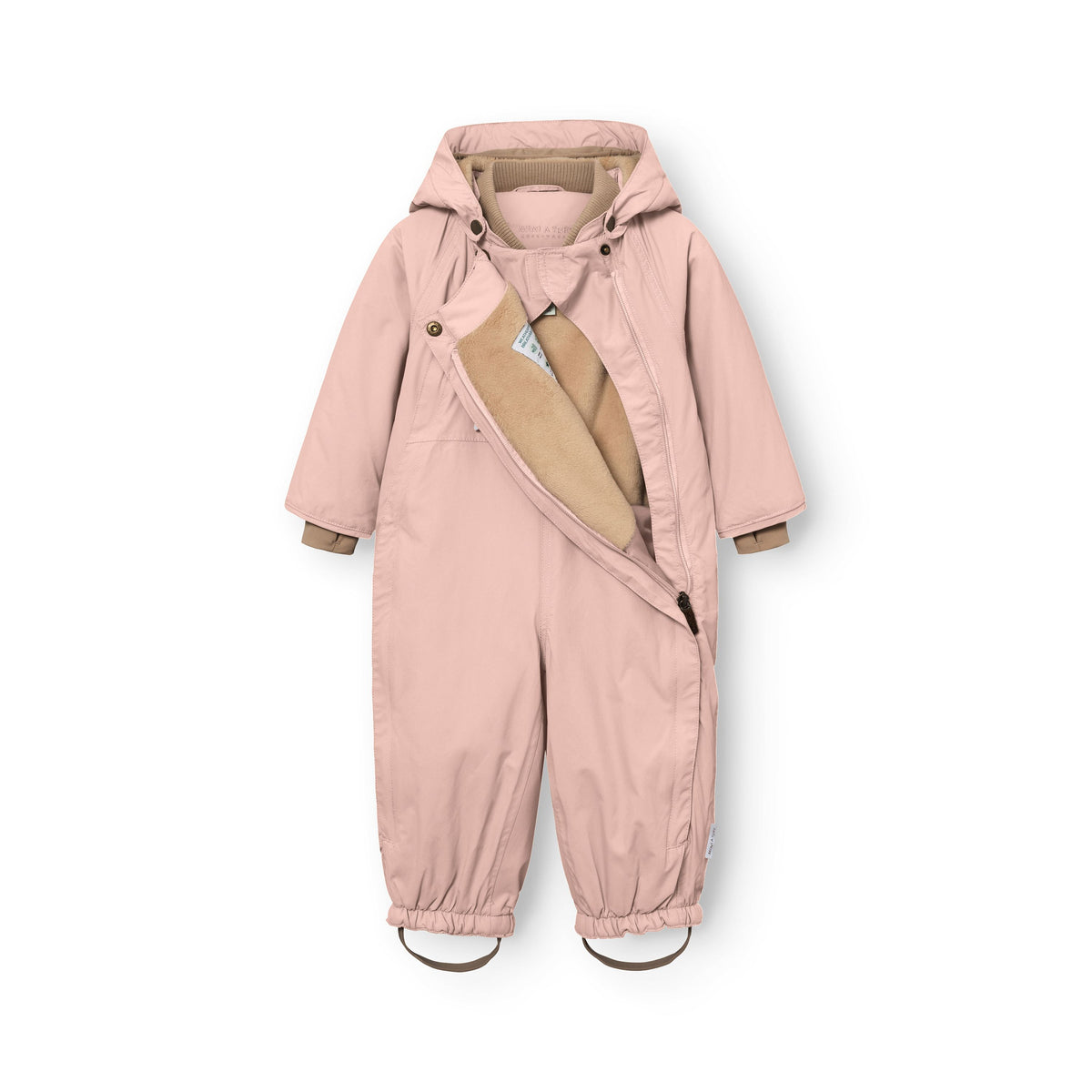 Mini A Ture-MATWISTI fleece lined snowsuit. GRS Adobe rose
