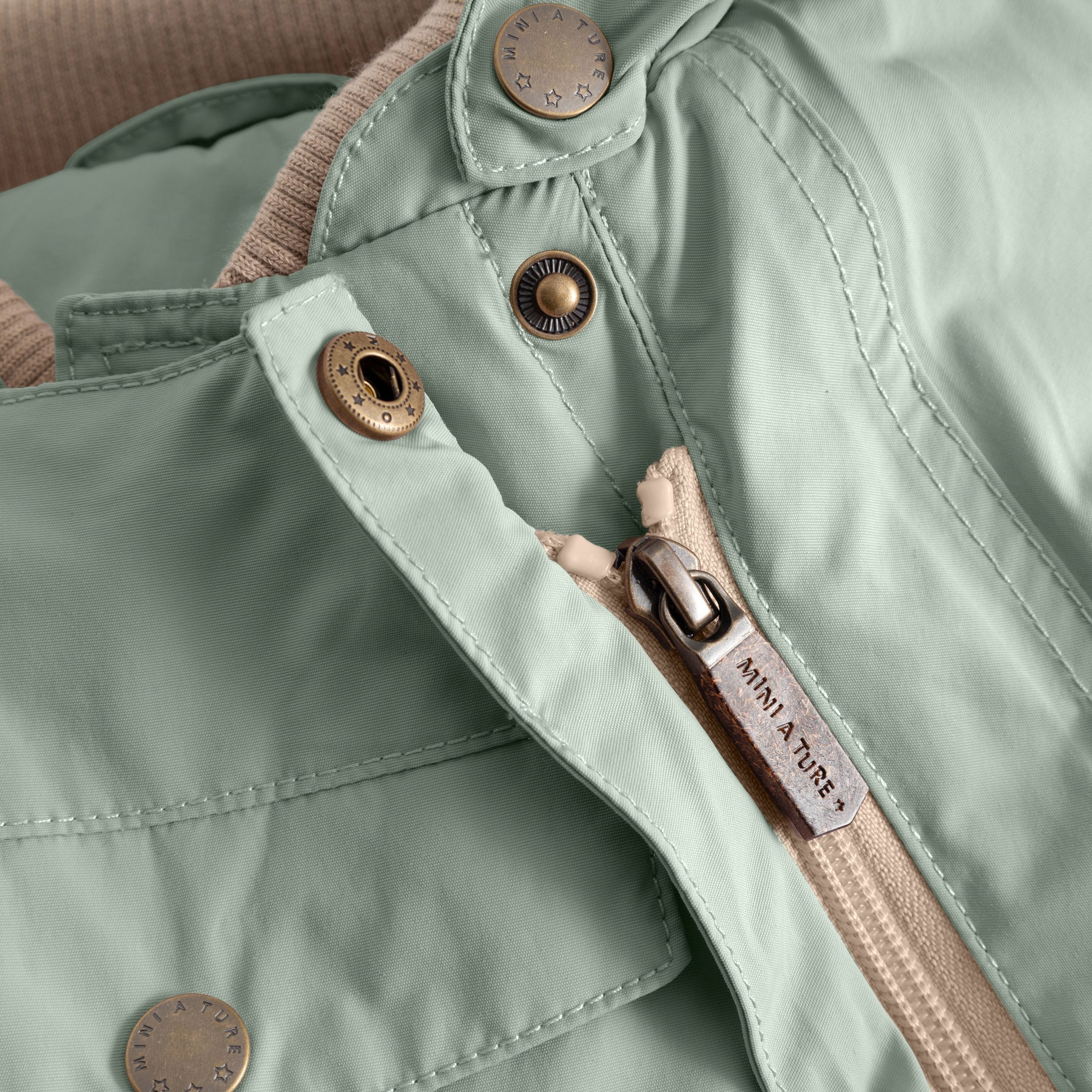Mini A Ture-MATWISTI fleece lined snowsuit. GRS Slate gray