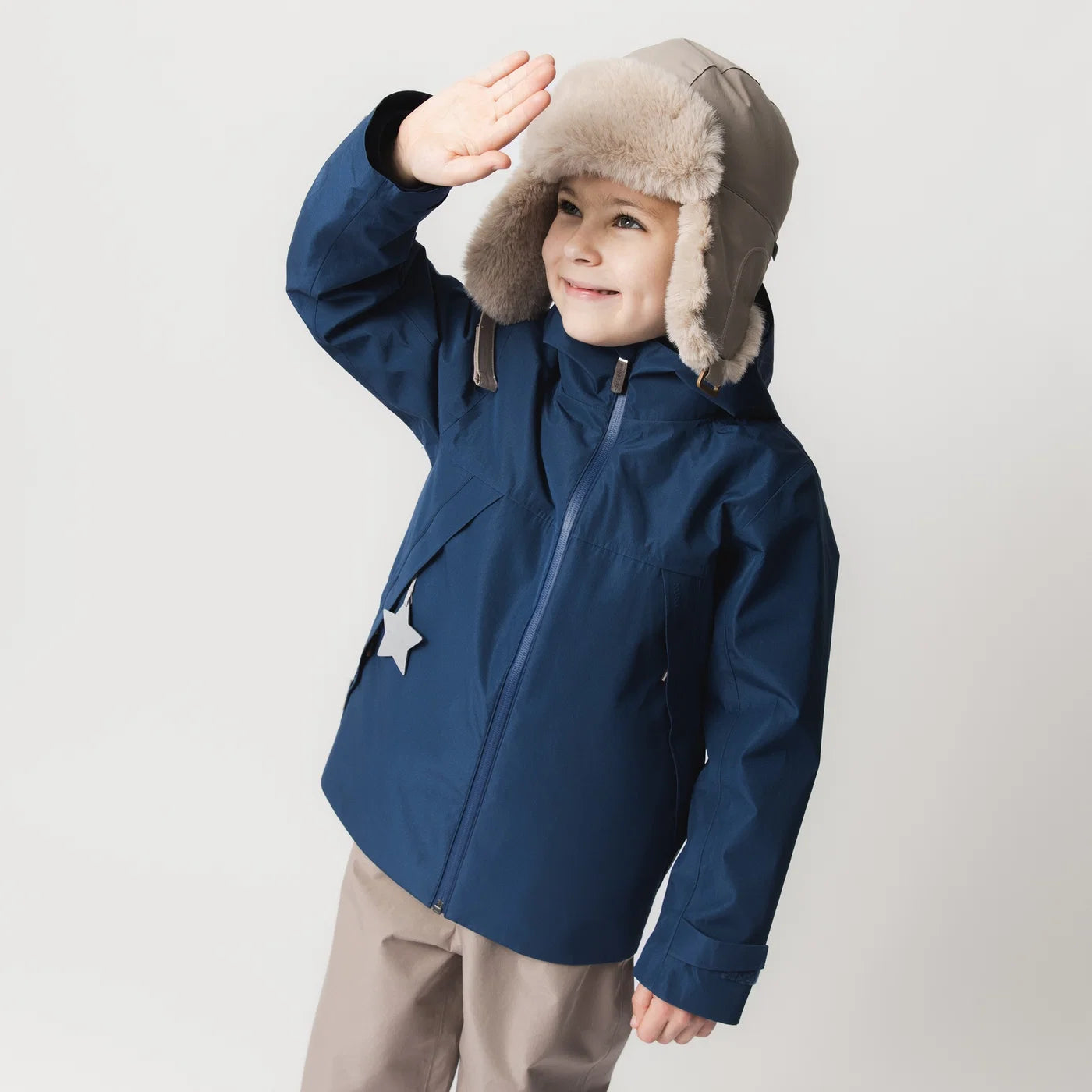 Mini A Ture-MATTITAN 3-in-1 shell jacket. GRS Insignia blue