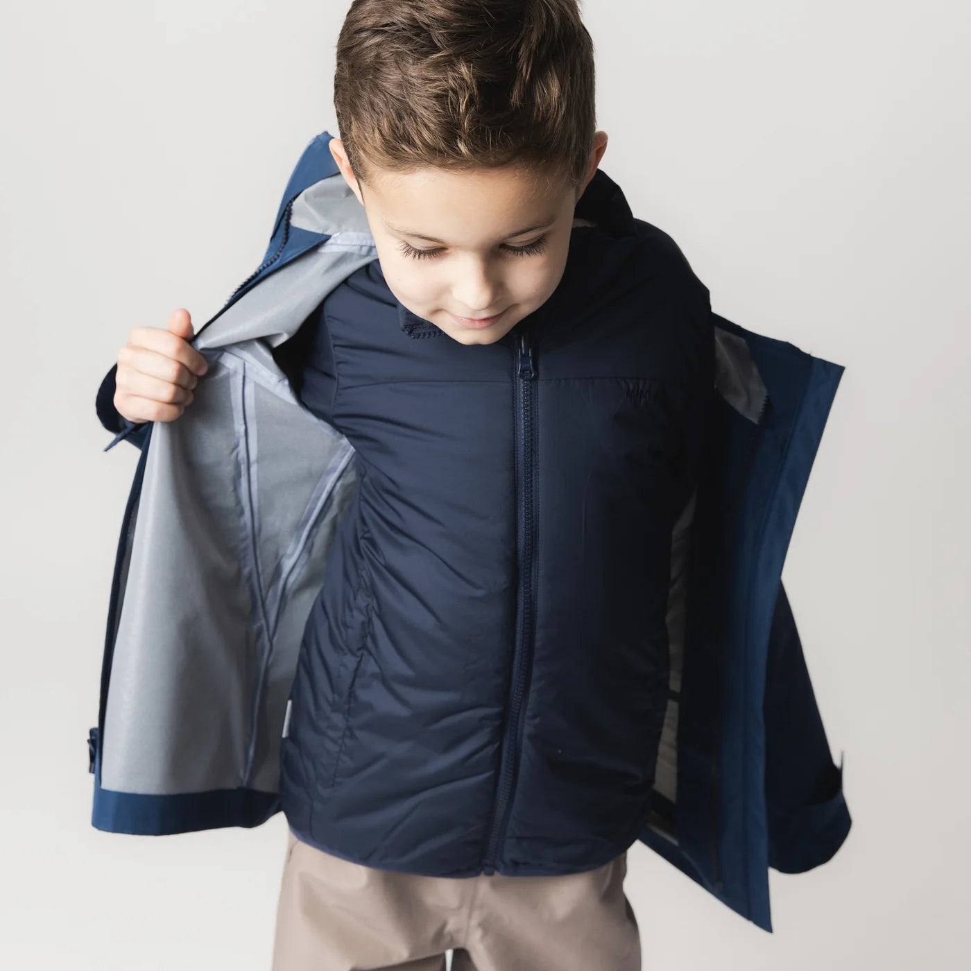 Mini A Ture-MATTITAN 3-in-1 shell jacket. GRS Insignia blue