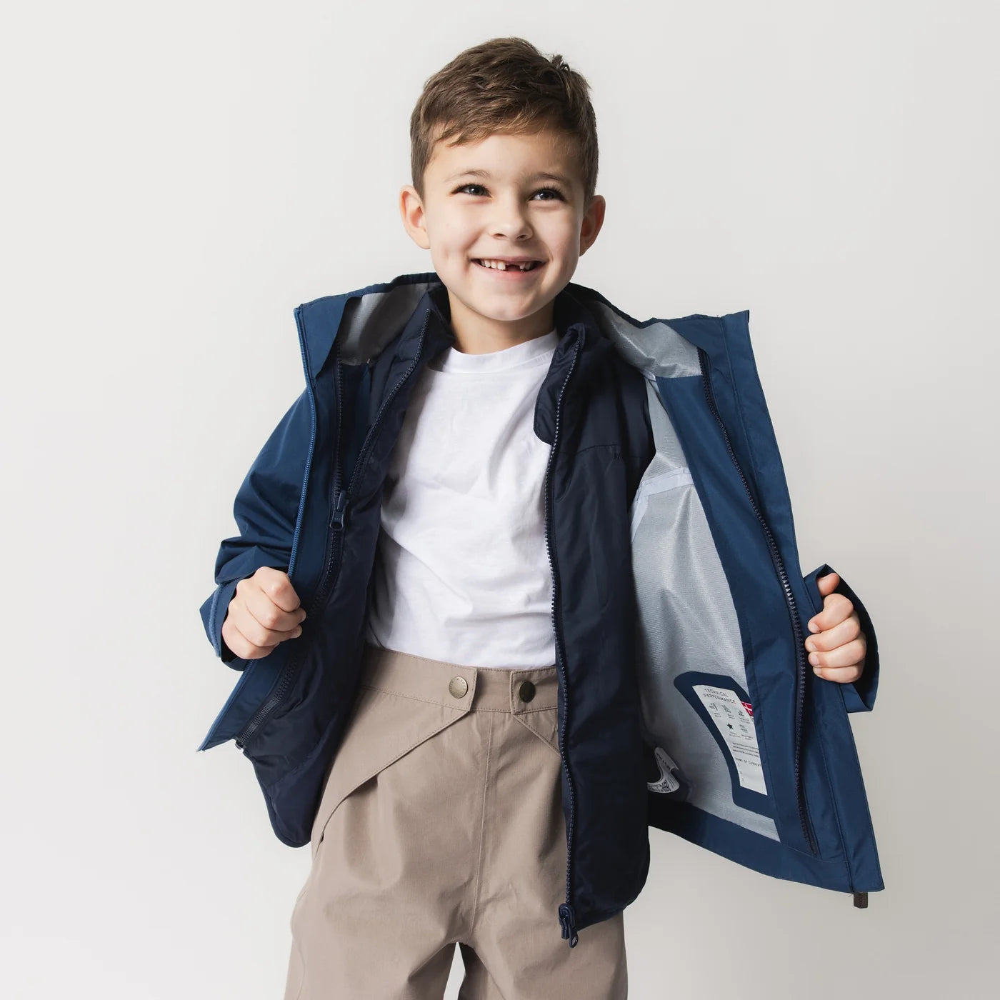 Mini A Ture-MATTITAN 3-in-1 shell jacket. GRS Insignia blue