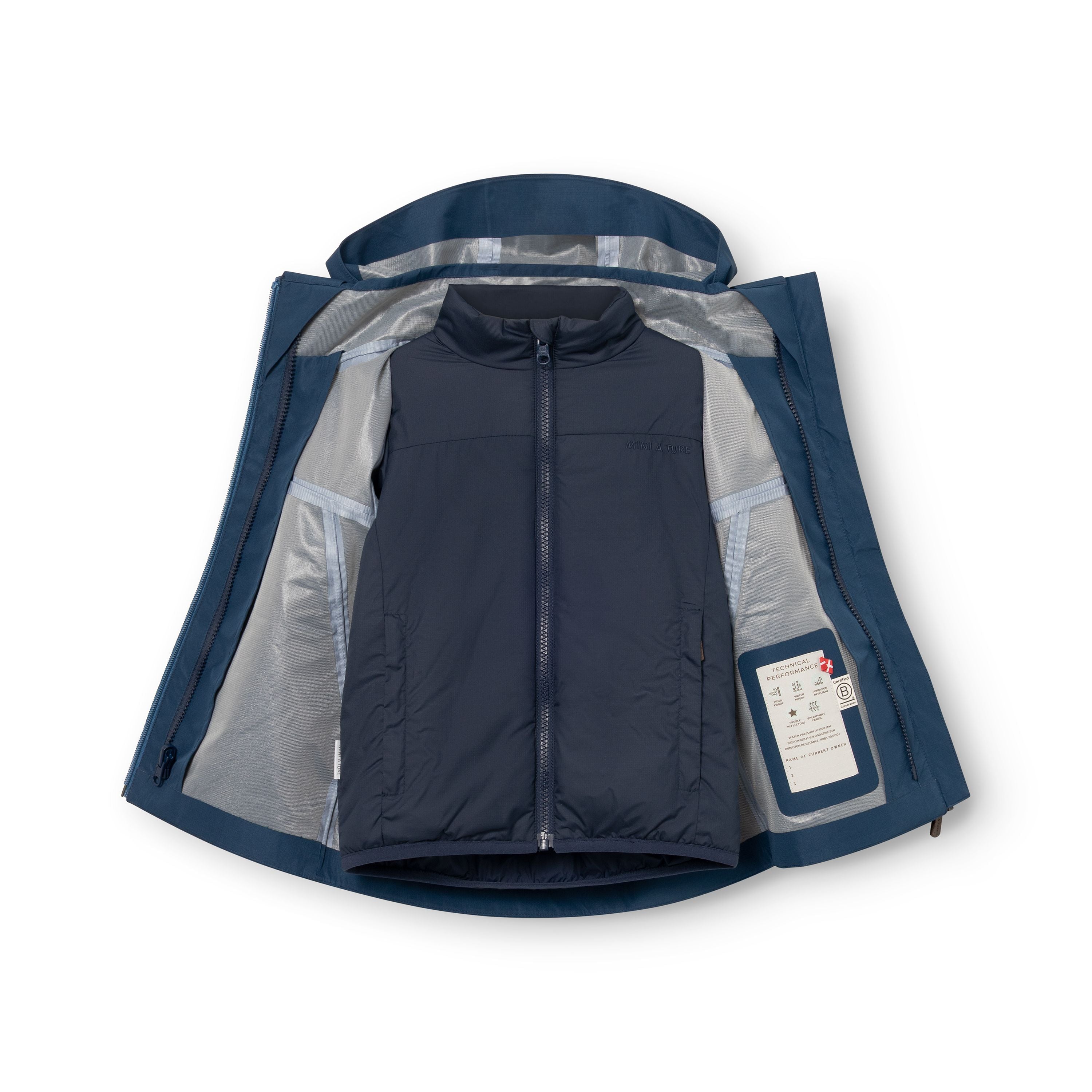 Mini A Ture-MATTITAN 3-in-1 shell jacket. GRS Insignia blue