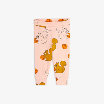 Squirrels aop nb leggings-Pink