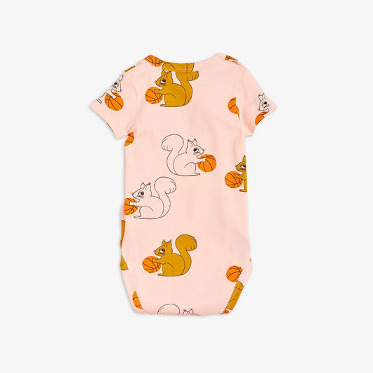 Squirrels aop ss body-Pink