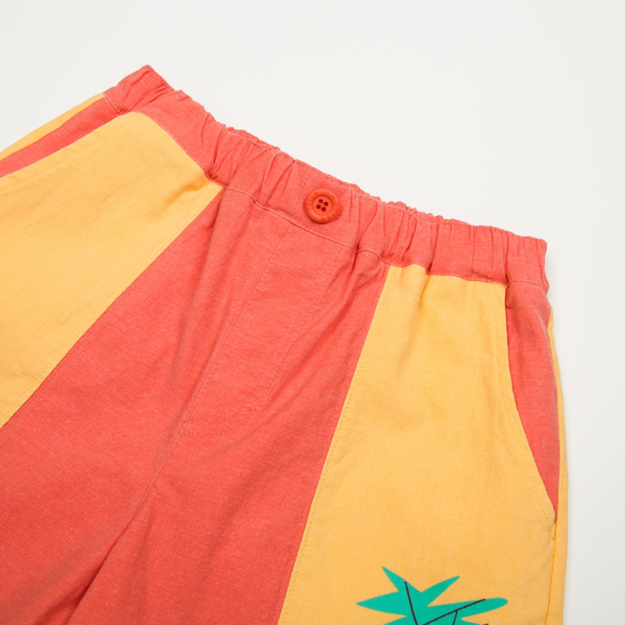 Jelly Mallow-Pineapple Pigment  Shorts Red