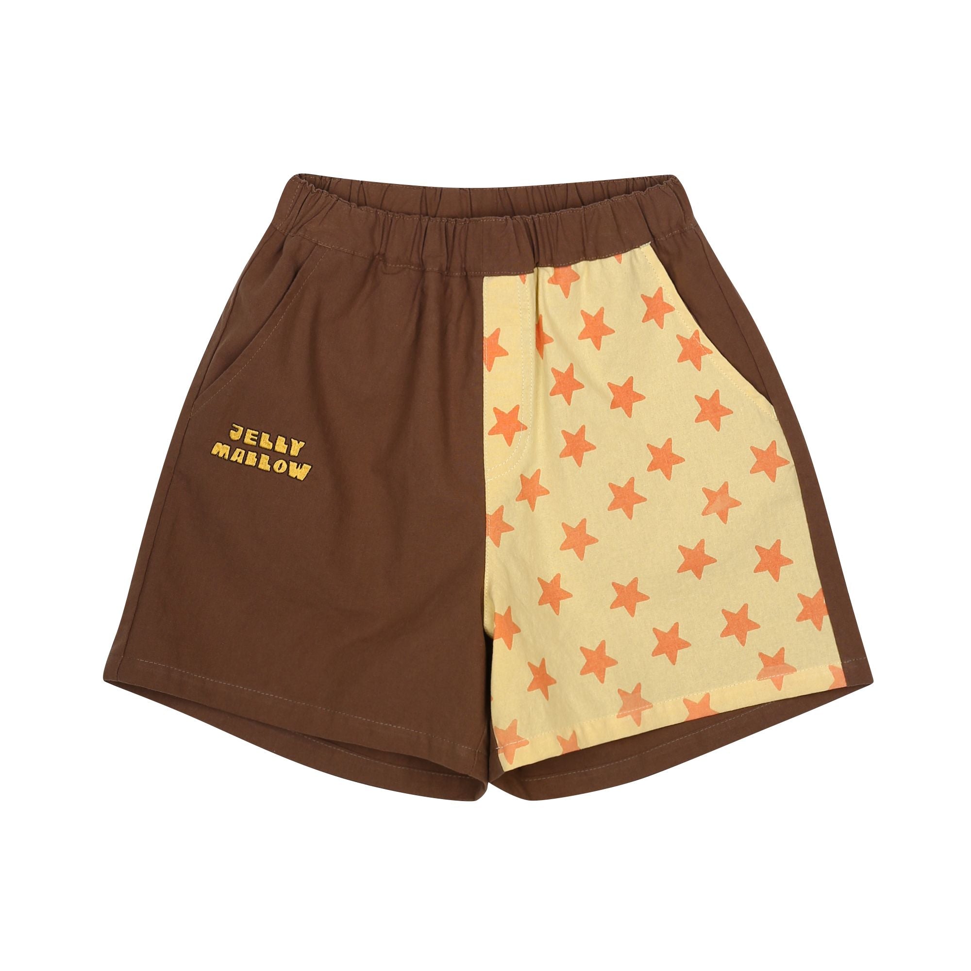 Jelly Mallow-Star Pocket Shorts Brown