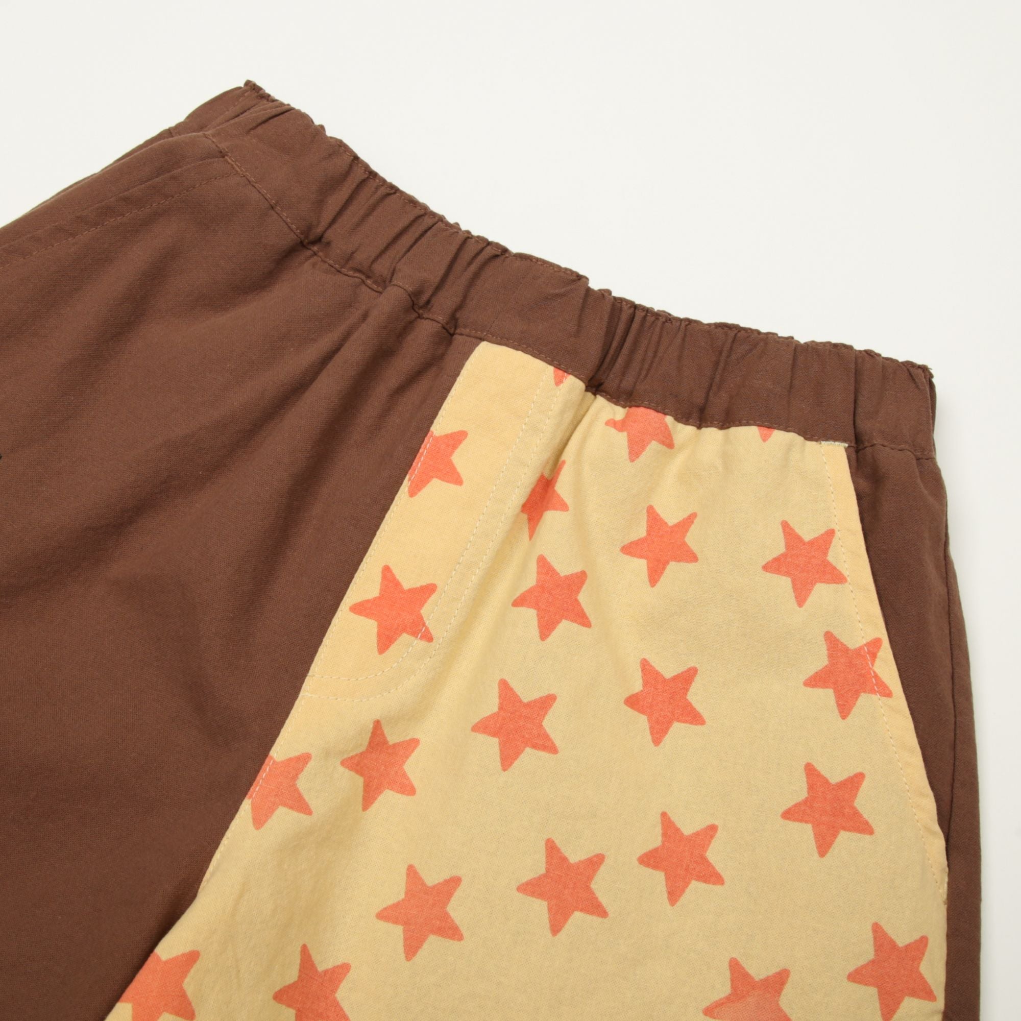 Jelly Mallow-Star Pocket Shorts Brown