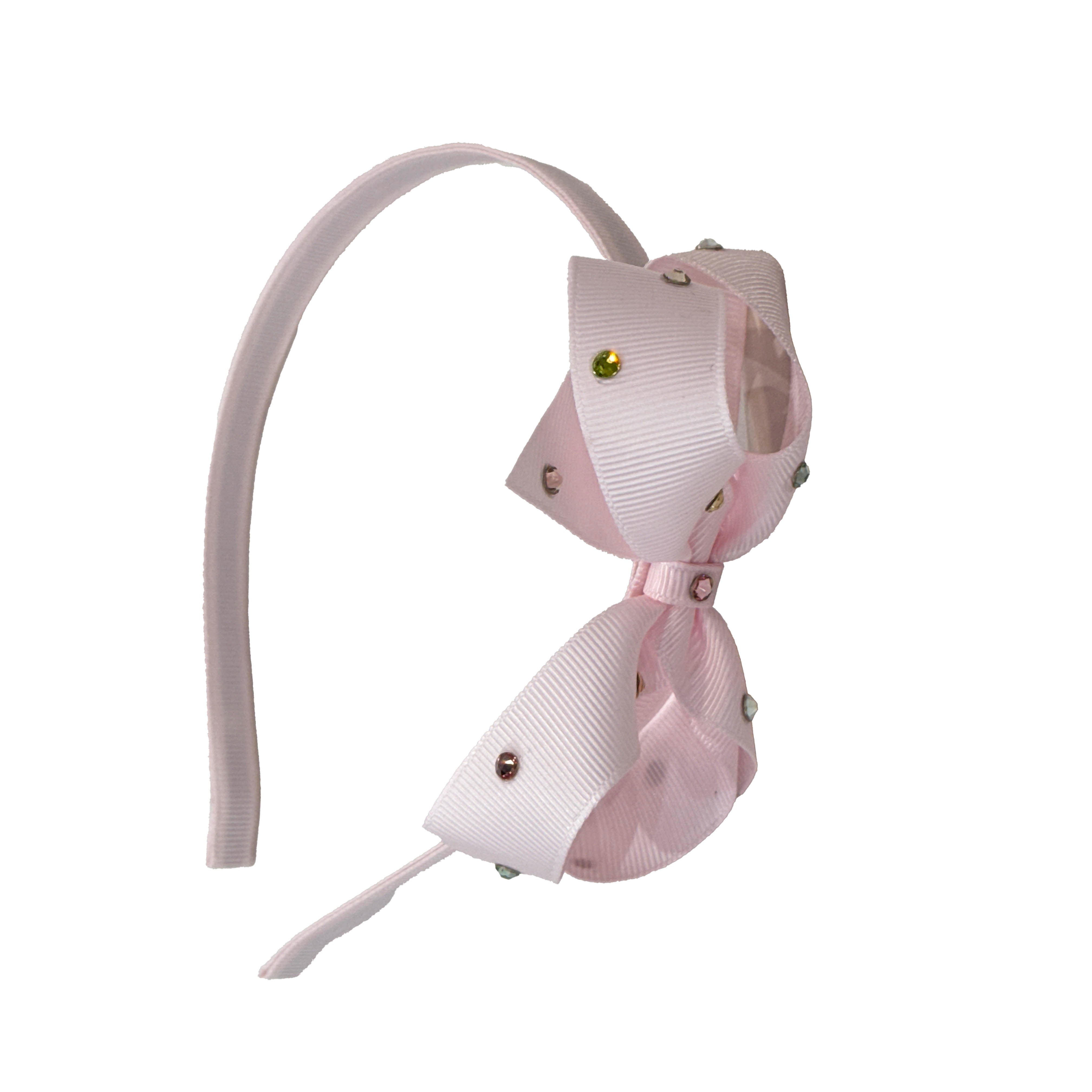 Cemarose X Olilia-Medium Classic Hard Headband-Powder Pink