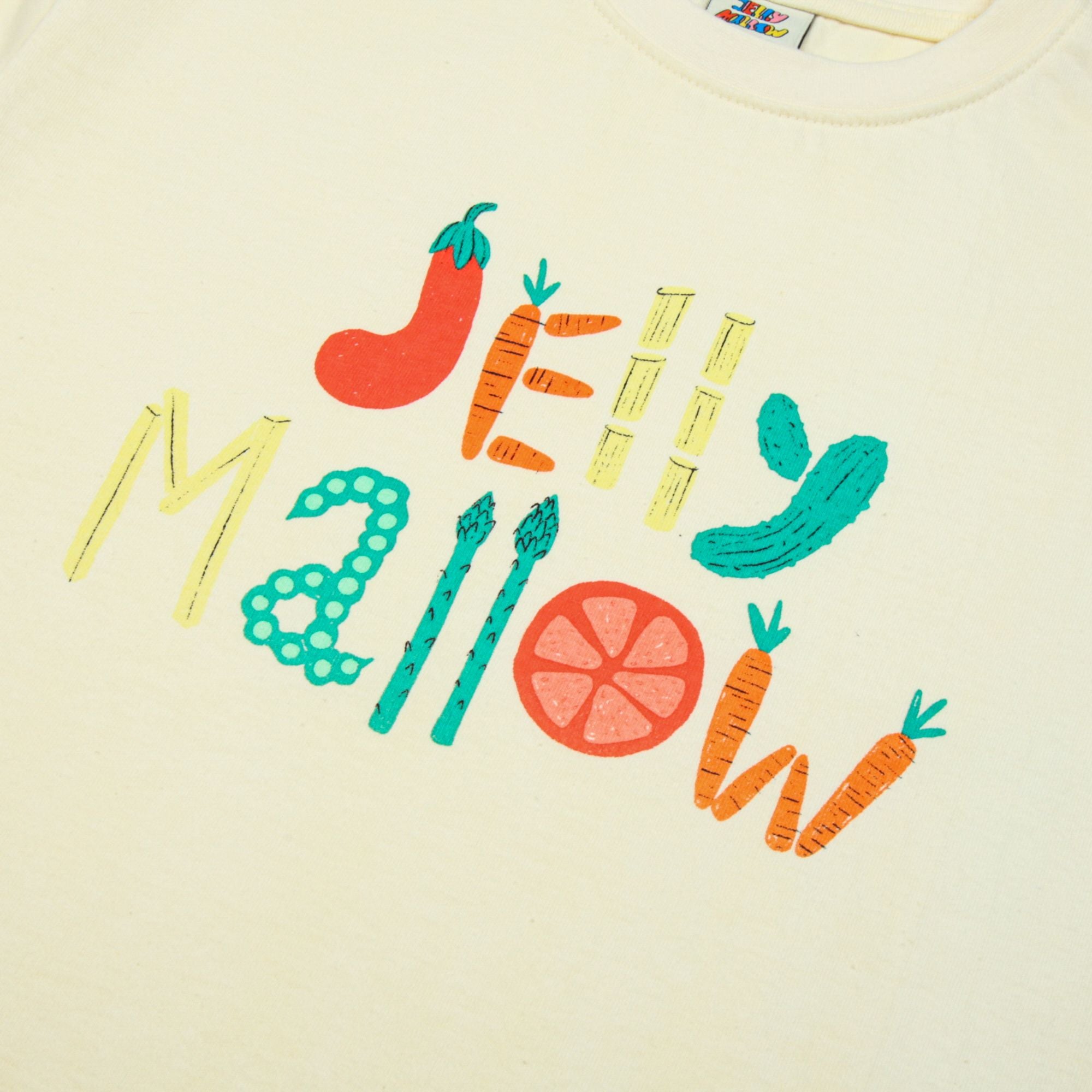 Jelly Mallow-Veggis T-shirt Ivory