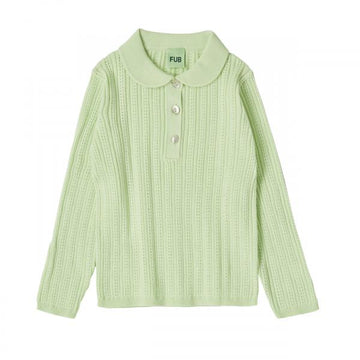 Pointelle Blouse-apple