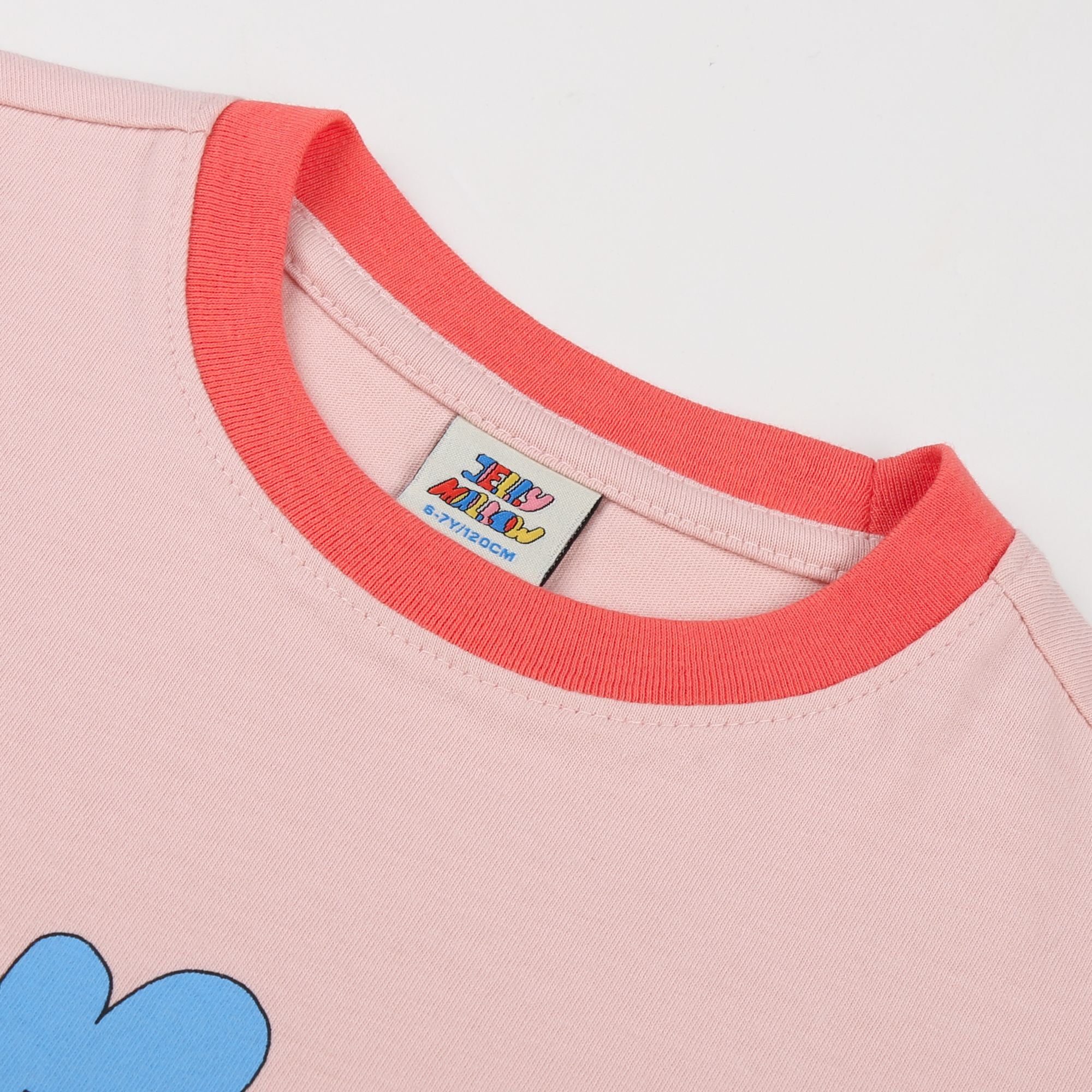 Jelly Mallow-Flower Puff T-shirt Pink