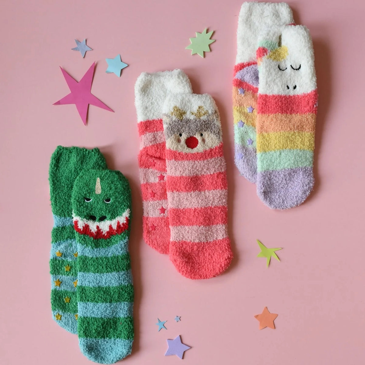 Rockahula Kids-Rainbow Unicorn Cosy Slipper Socks