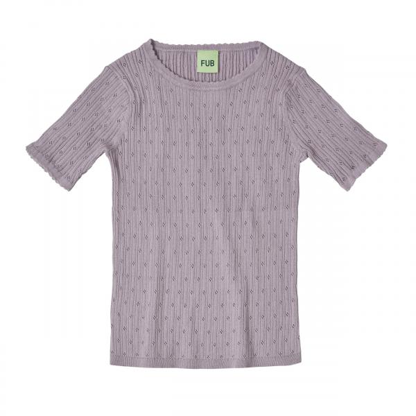 Pointelle Tee-heather