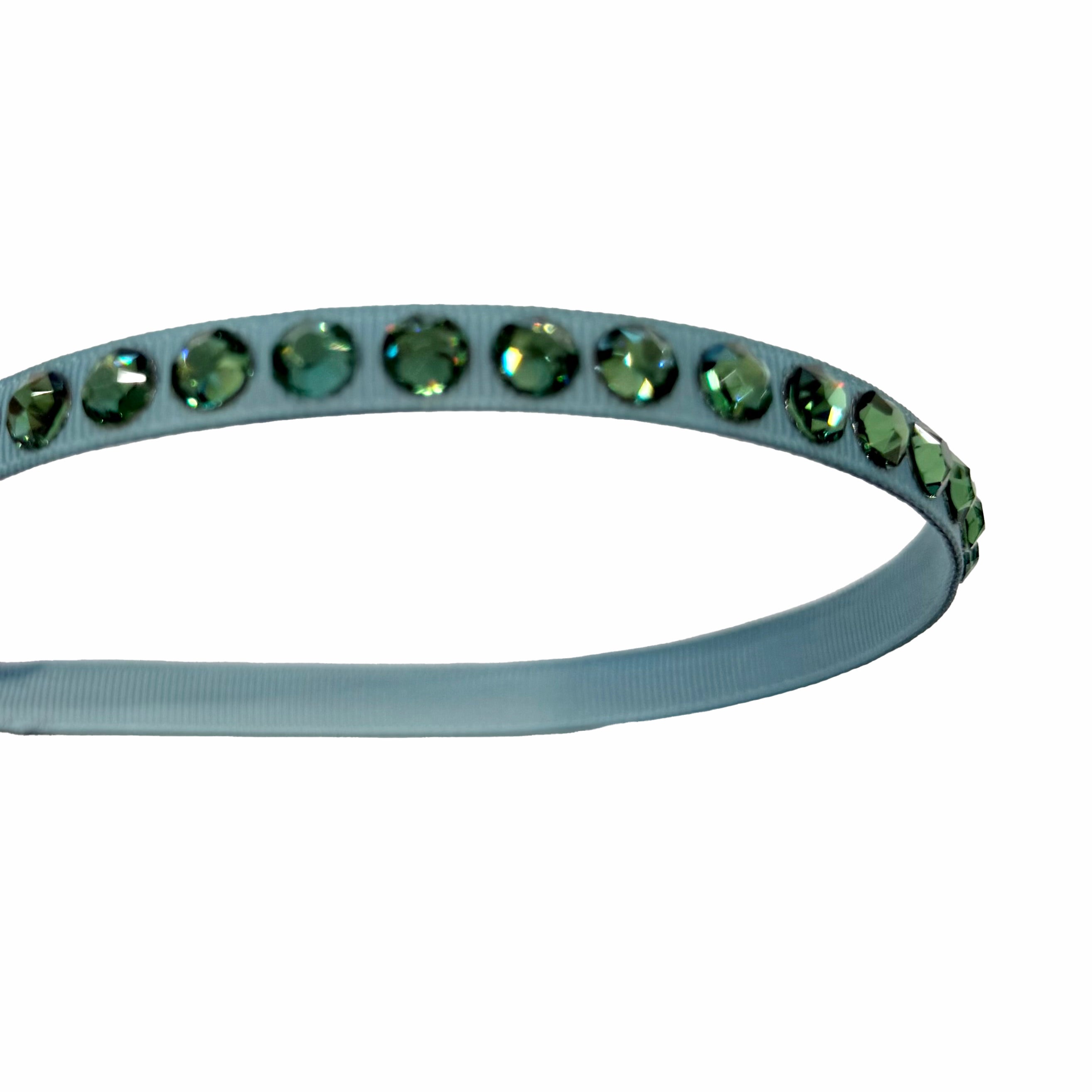 Olilia-Deluxe Crystals Hard Headband-Nile Blue