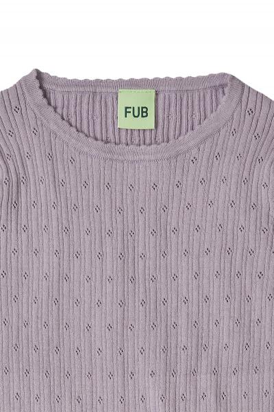 Pointelle Tee-heather