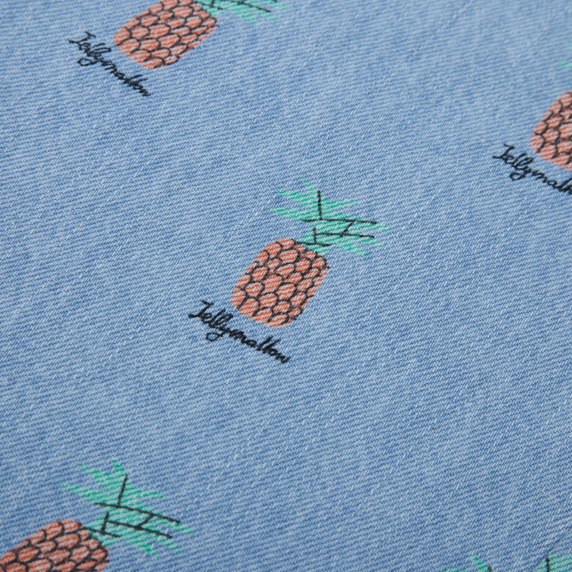 Jelly Mallow-Pineapple Light Denim Pants Light Blue