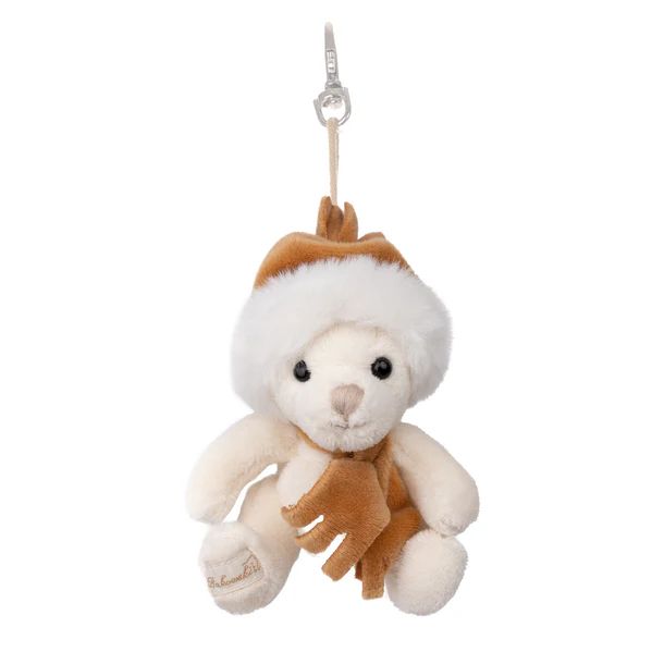 Bukowski Bears-Eugene Bag Charm-White