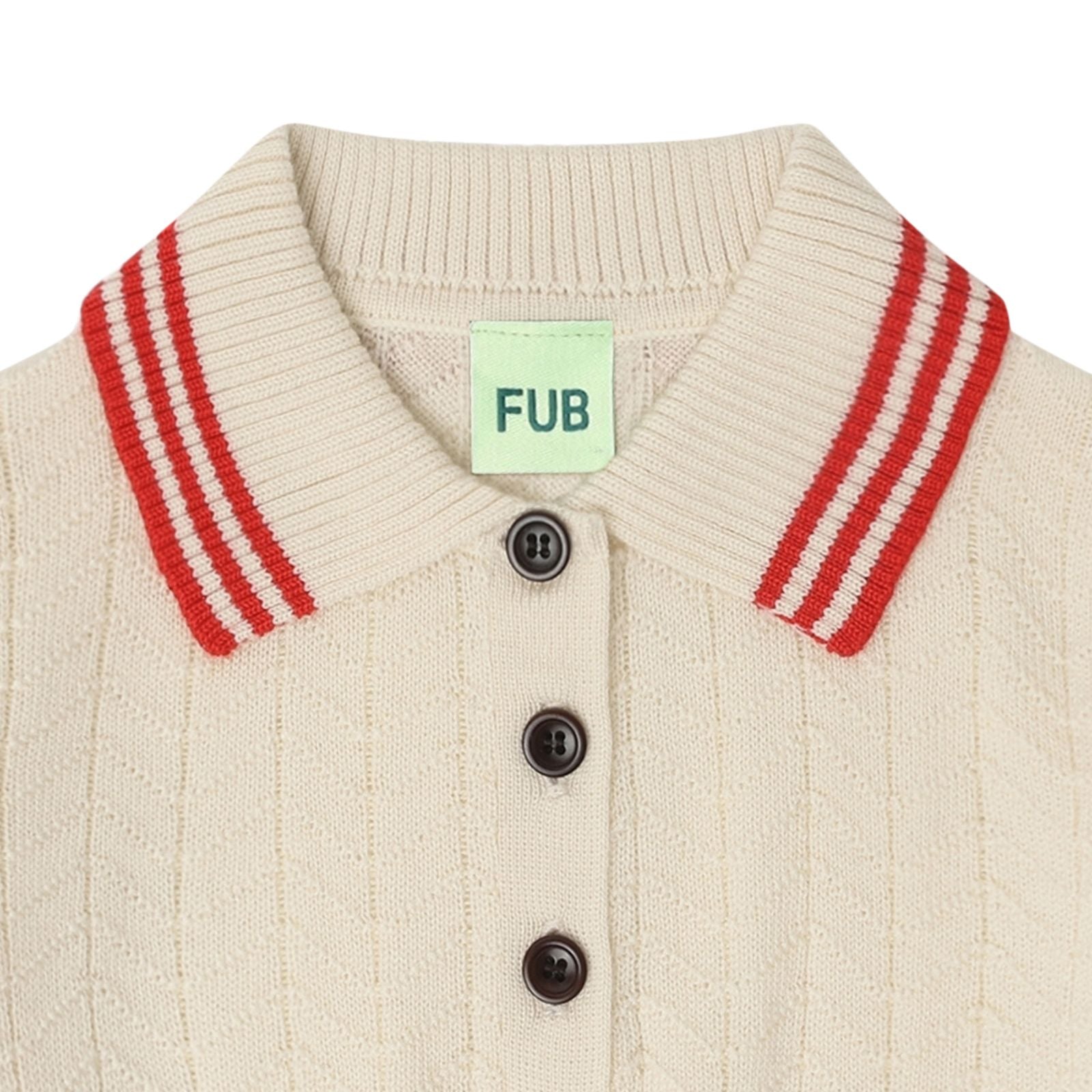 FUB-Kids ZigZag Polo ecru