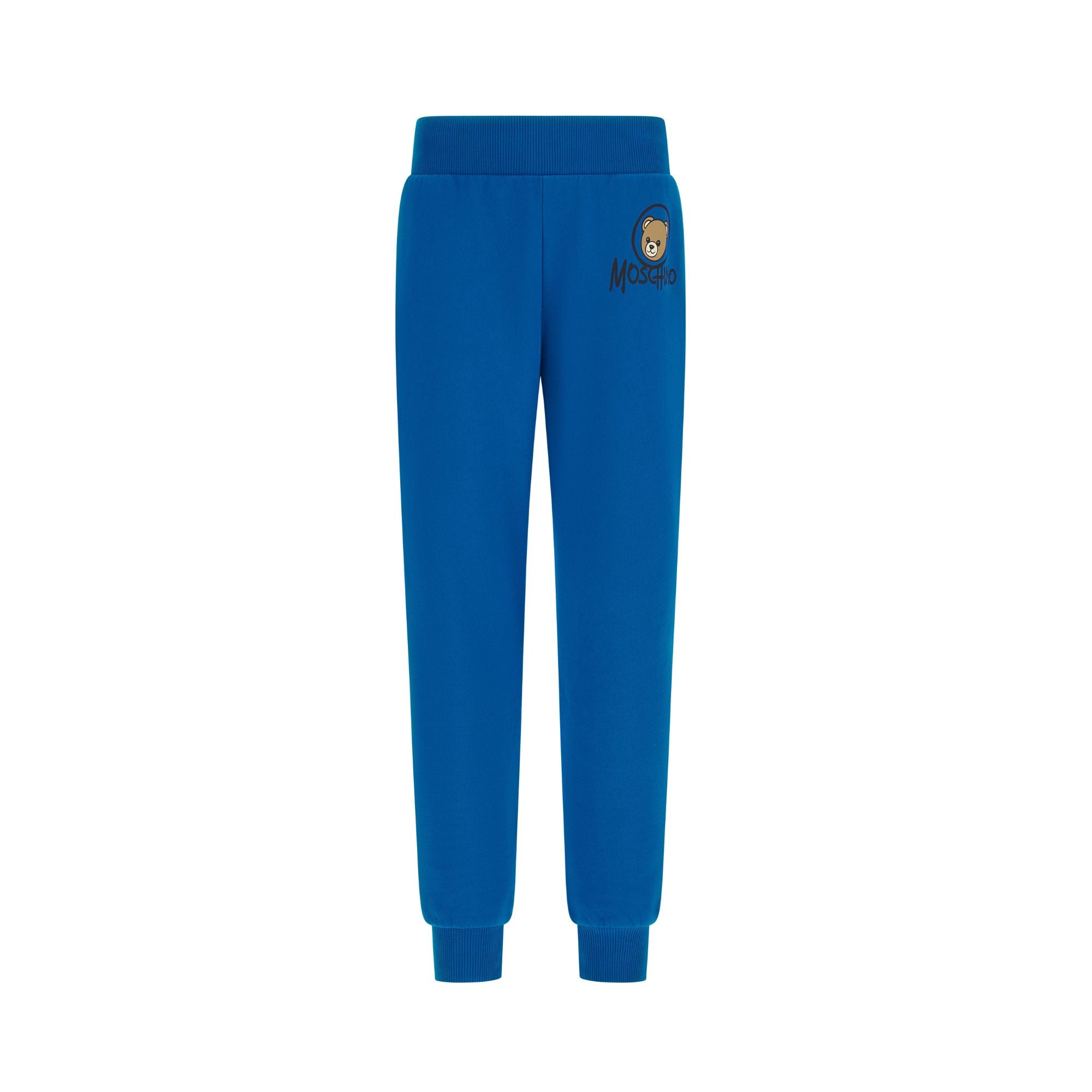 Moschino-Kids Sweatpants Addition Princess Blue