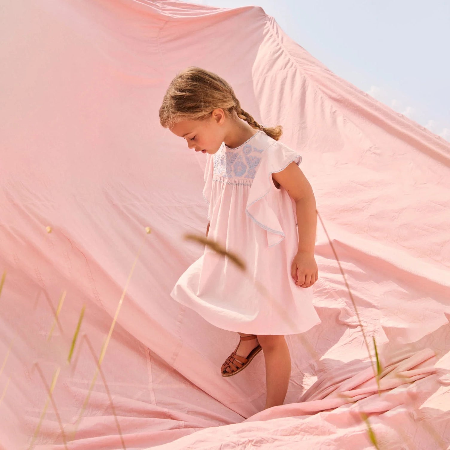 Louise Misha-Girls Dress Taliana Pink