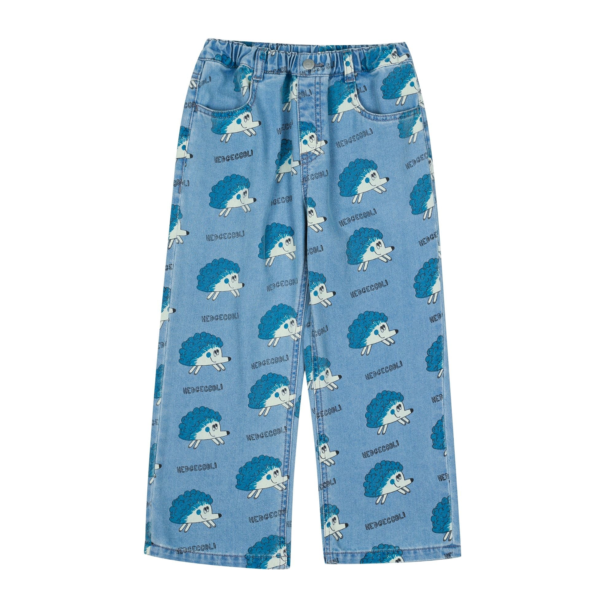 Jelly Mallow-Hedgehog Denim Pants Blue