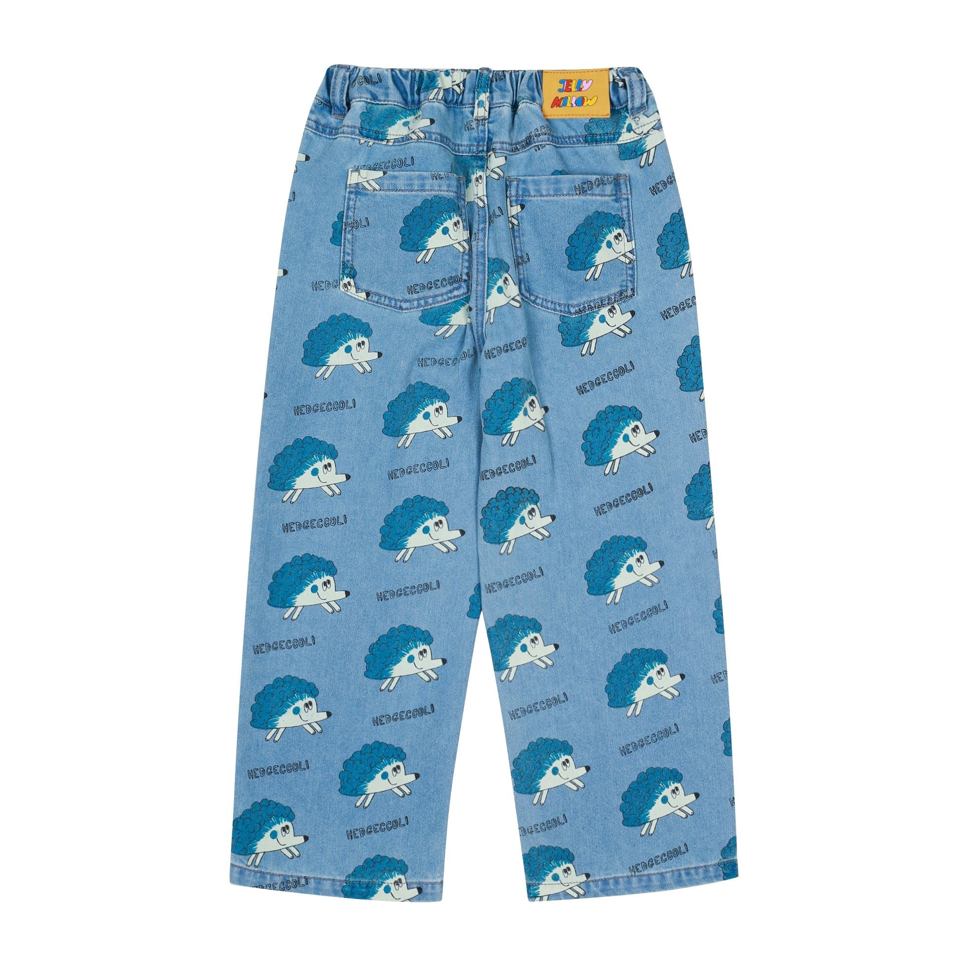 Jelly Mallow-Hedgehog Denim Pants Blue